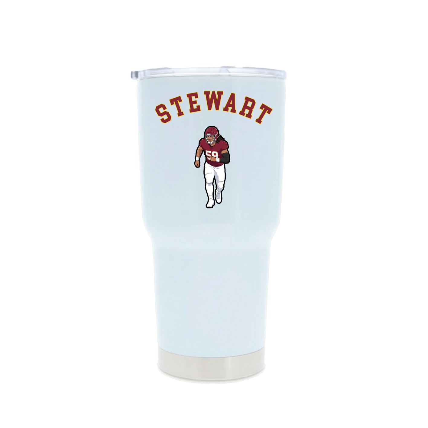 30oz Stainless Steel Tumbler — Shirsey Arch in White