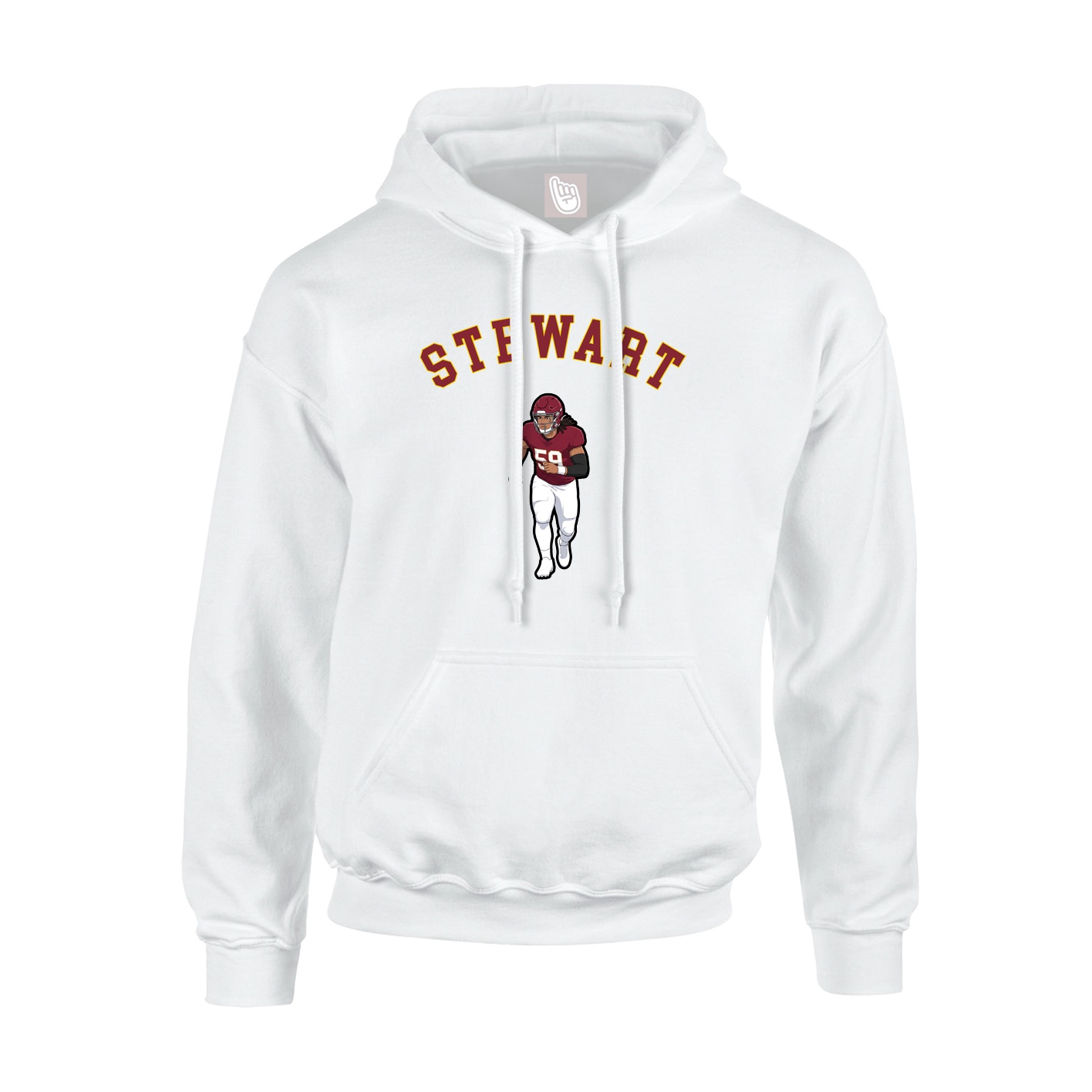 Hoodie — Shirsey Arch in White