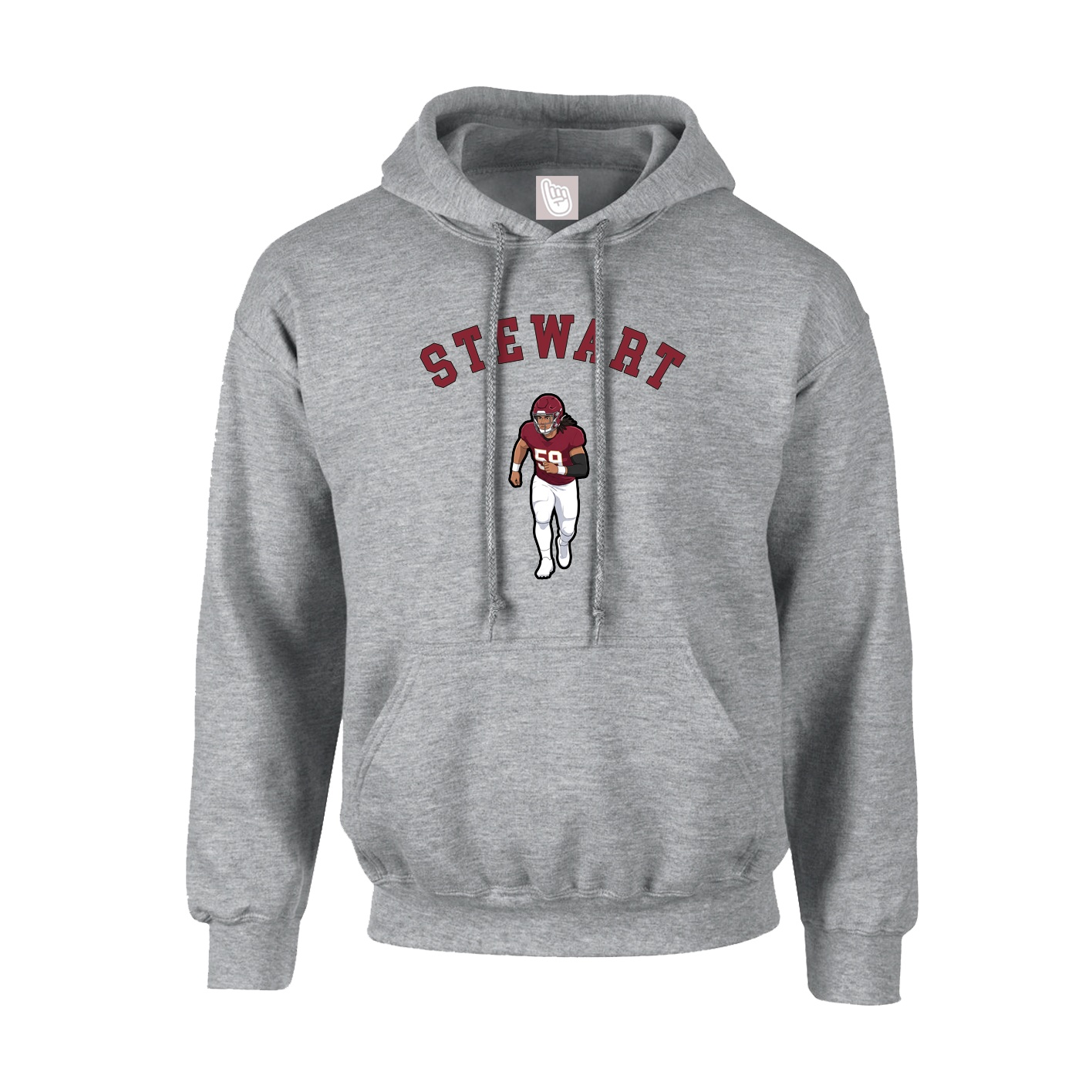 Youth Hoodie — Shirsey Arch in Grey