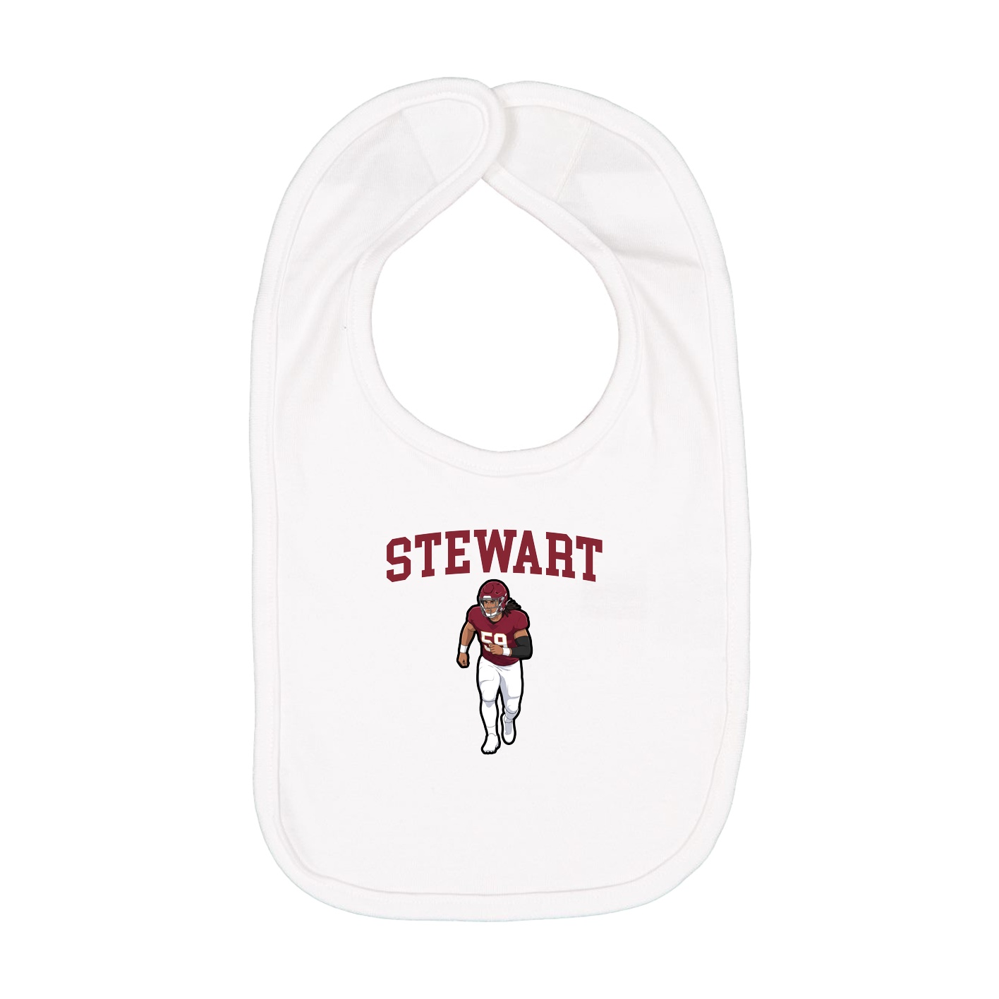 Infant Bib — Shirsey in White