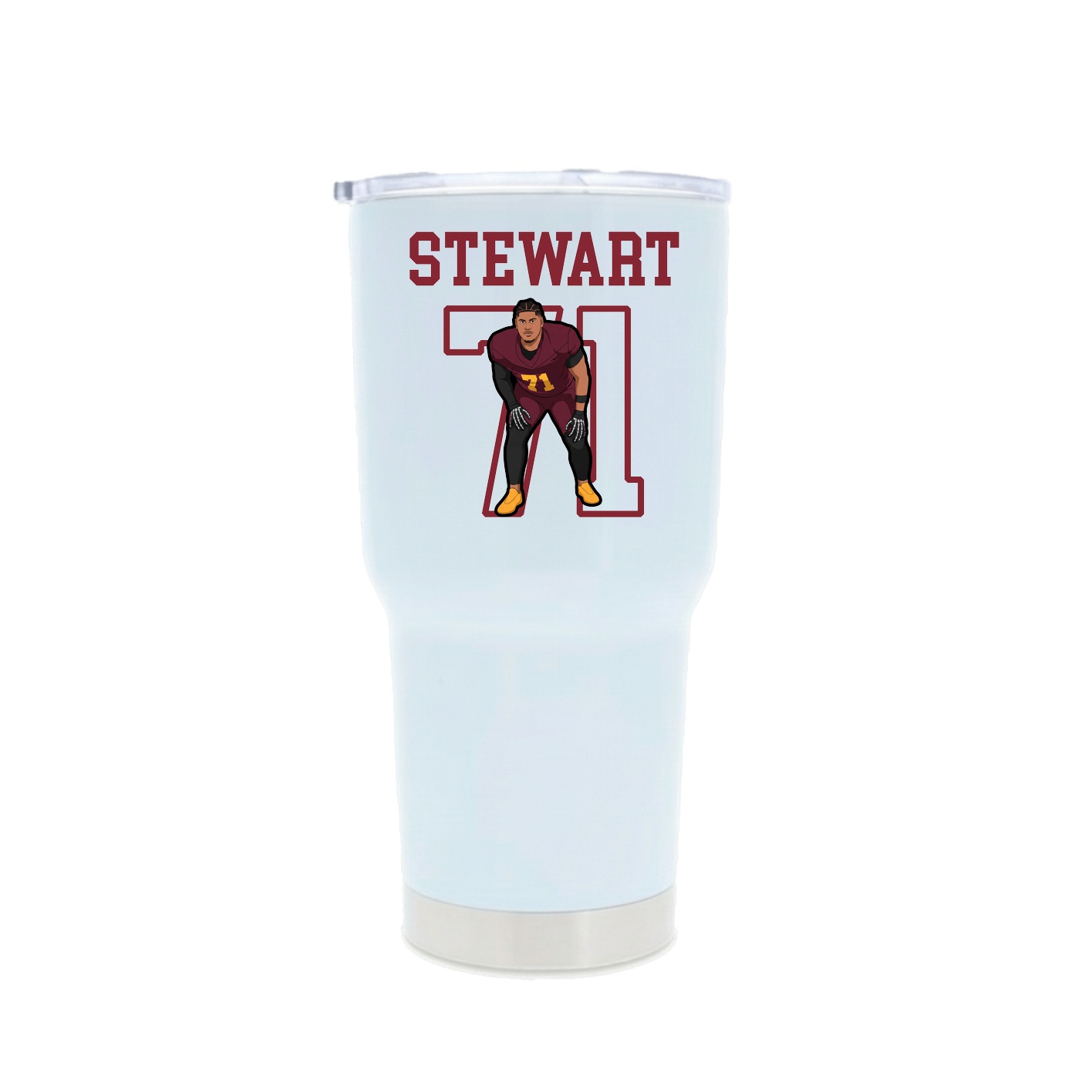 30oz Stainless Steel Tumbler — Shirsey in White