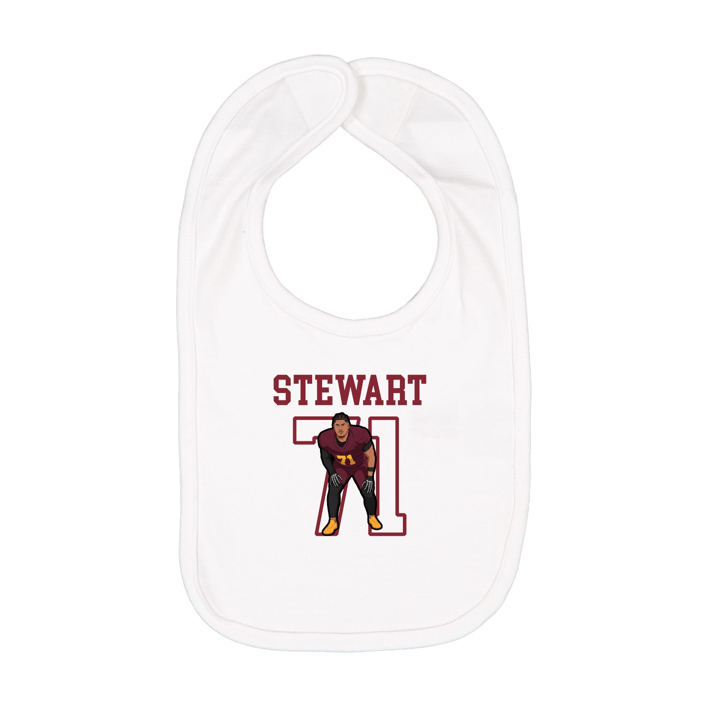 Infant Bib — Shirsey in White