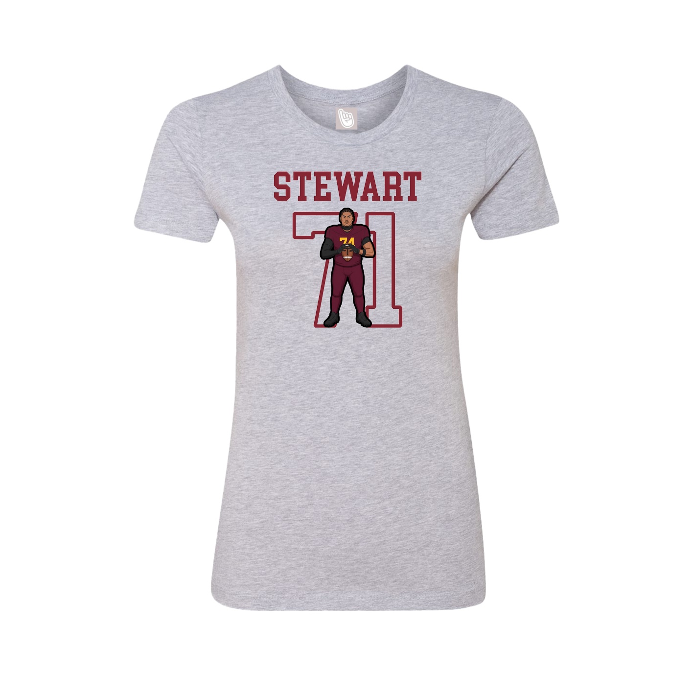 Fitted Women's Tee — Shirsey in Grey