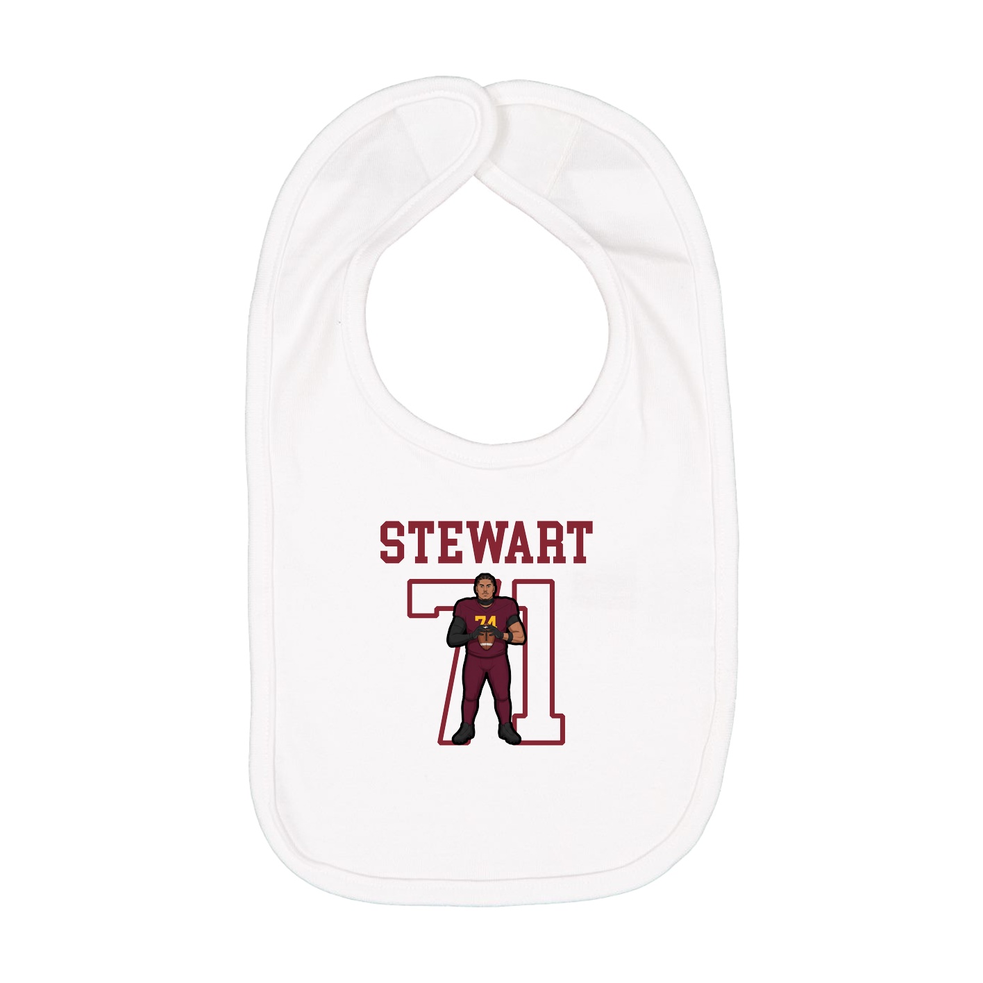 Infant Bib — Shirsey in White
