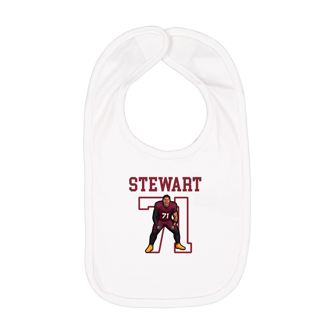 Infant Bib — Shirsey in White