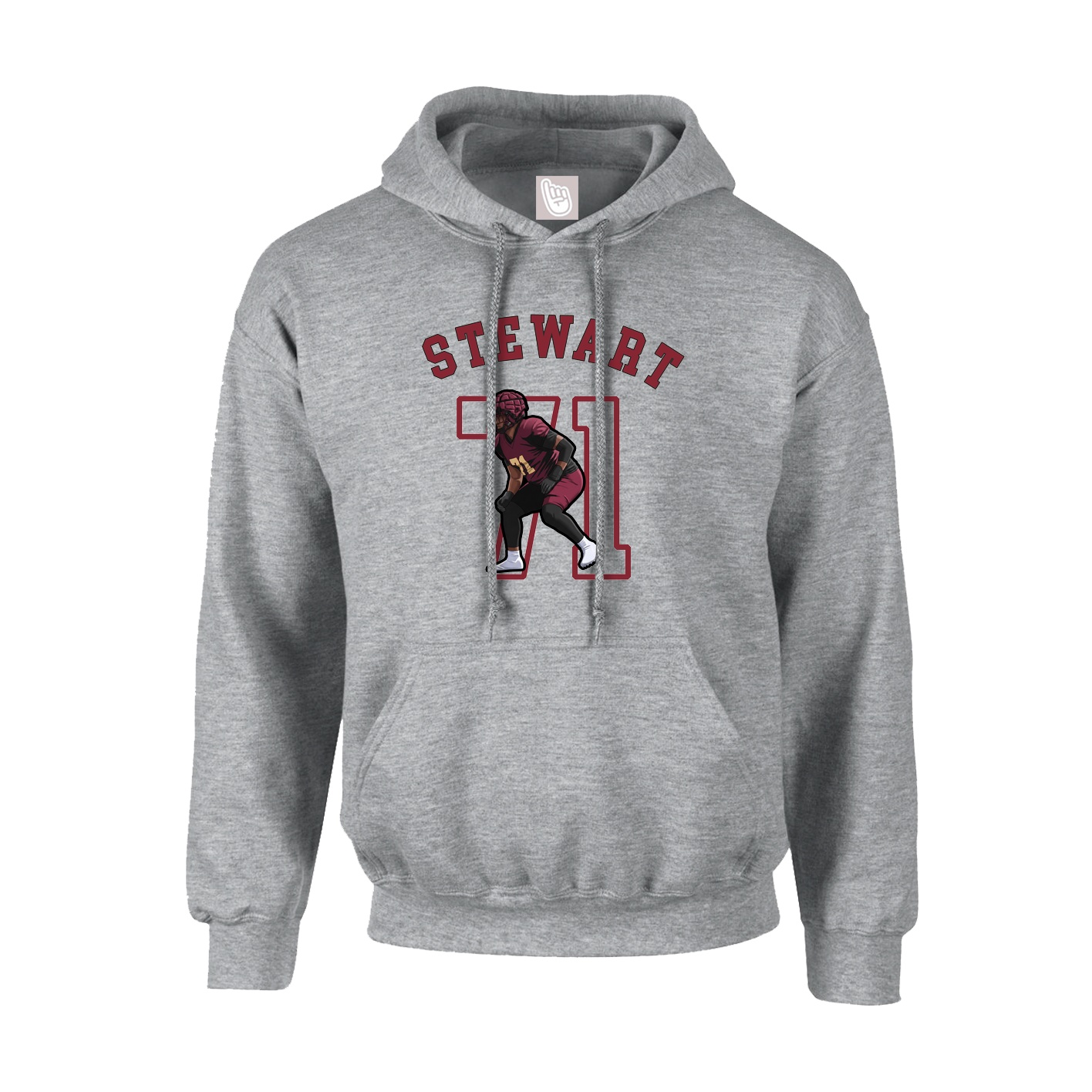 Youth Hoodie — Shirsey Arch in Grey