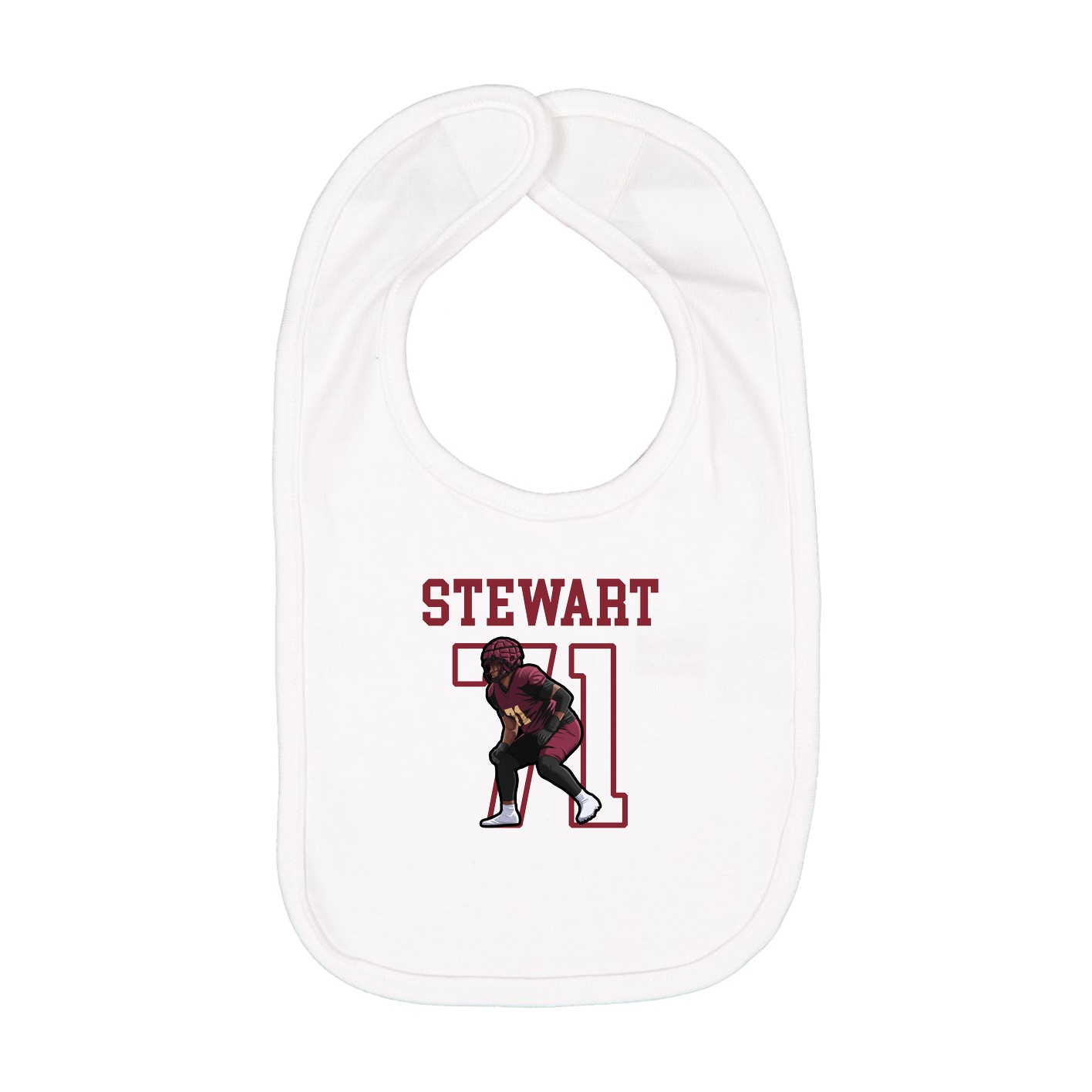 Infant Bib — Shirsey in White