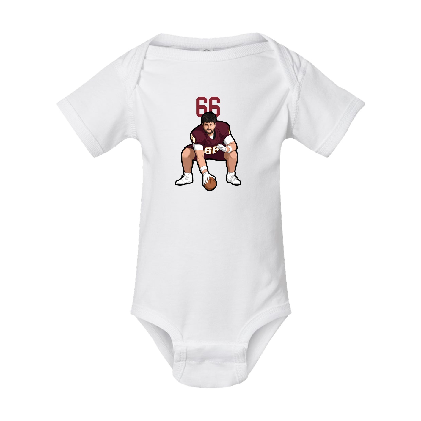 Baby Onesie — Number Top in White