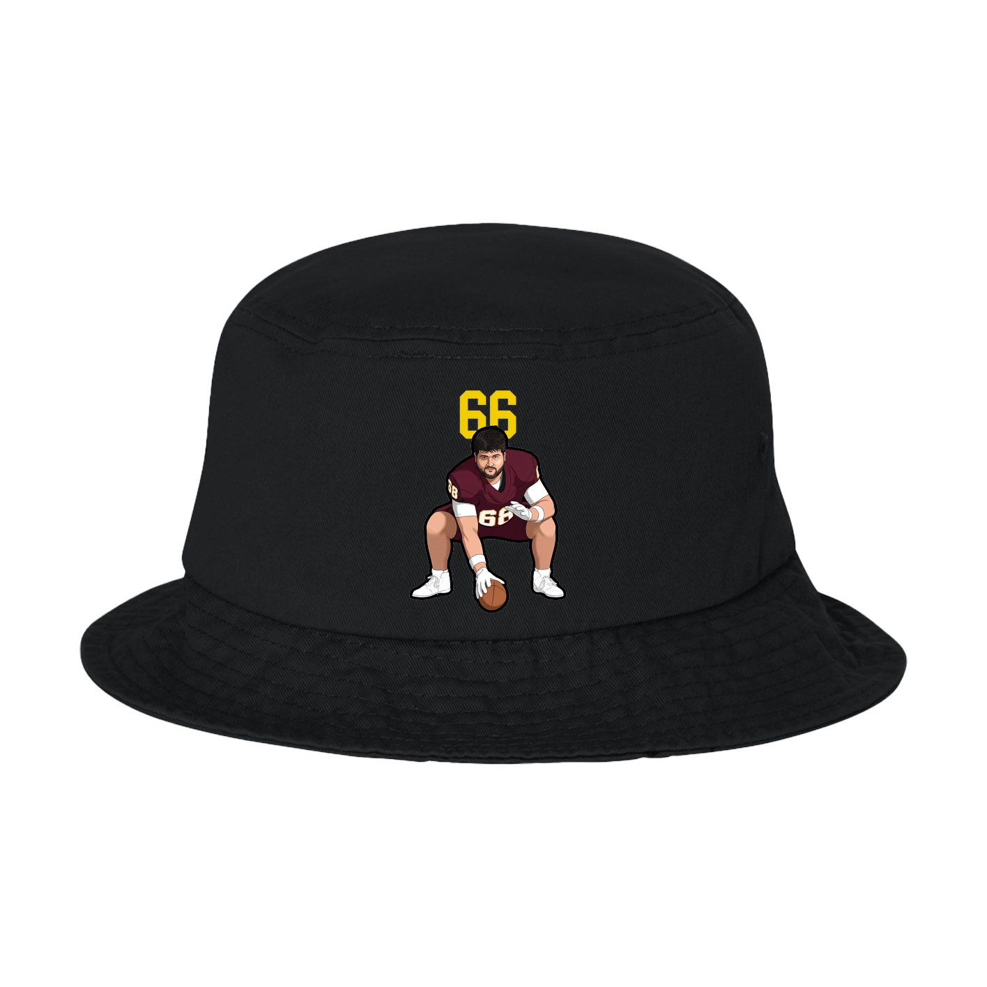 Bucket Cap — Number Top in Black