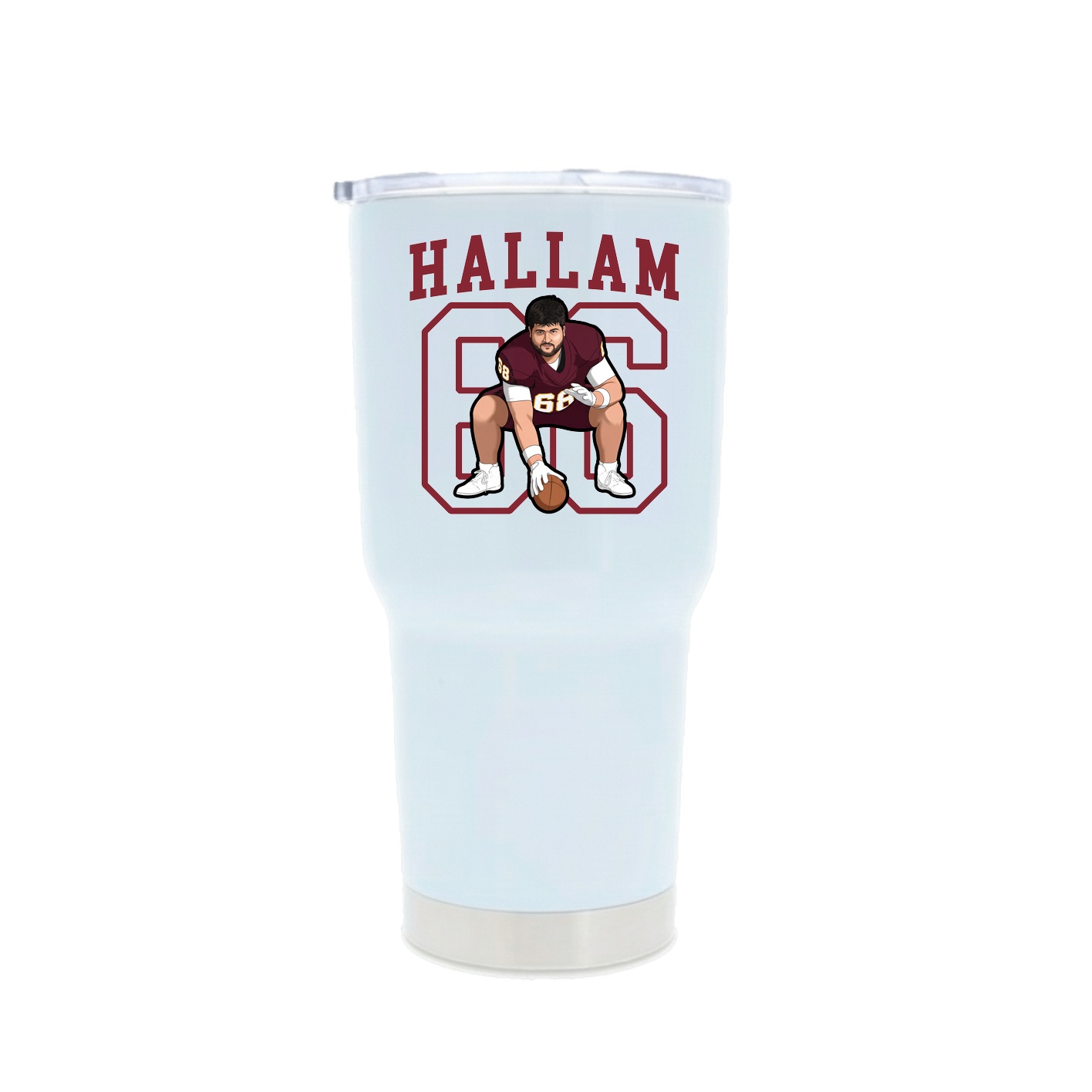30oz Stainless Steel Tumbler — Shirsey in White