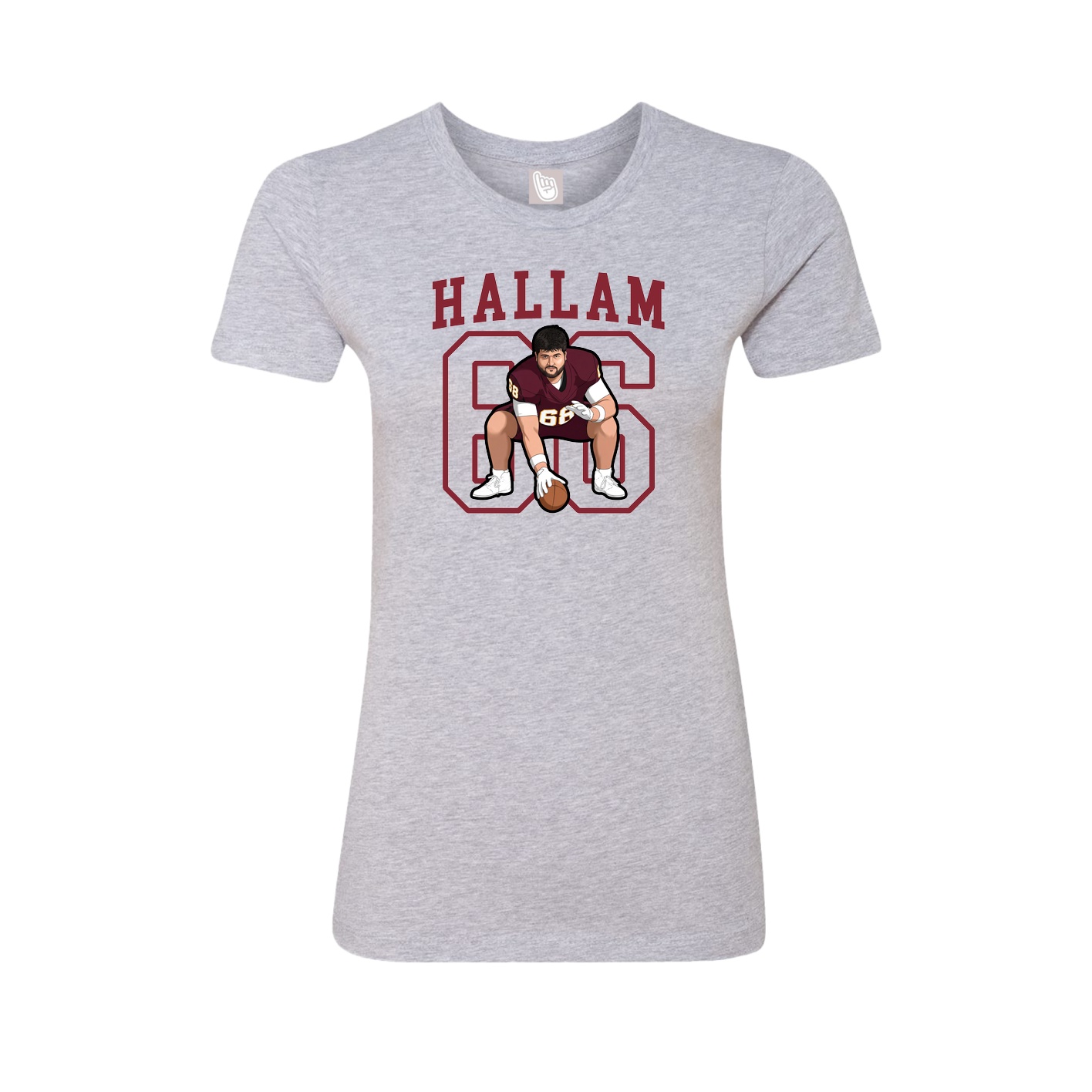 Fitted Women's Tee — Shirsey in Grey