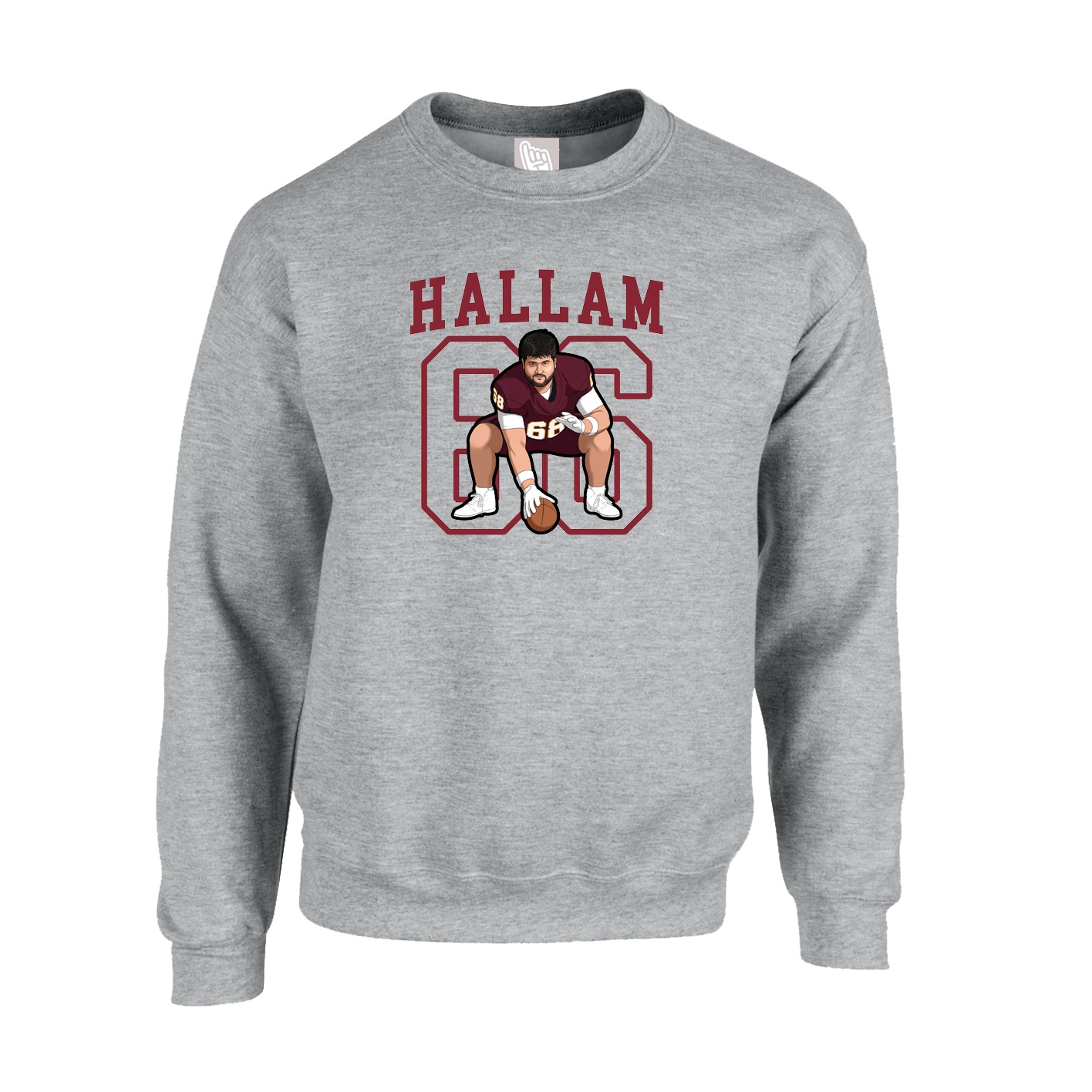 Fleece Crew — Shirsey in Grey