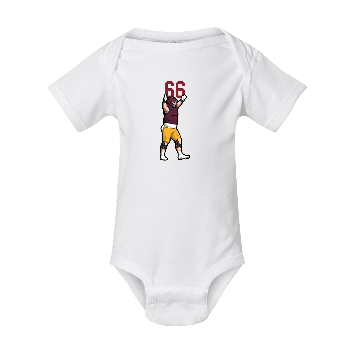 Baby Onesie — Number Top in White