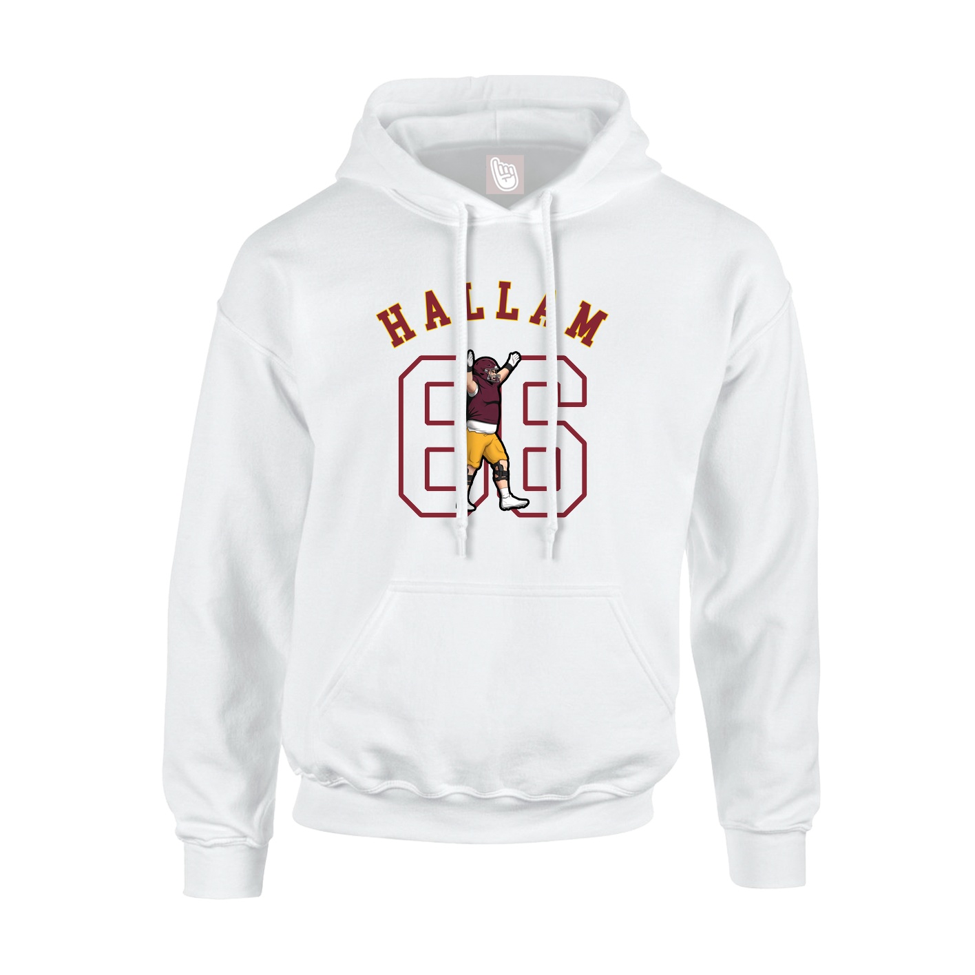 Hoodie — Shirsey Arch in White