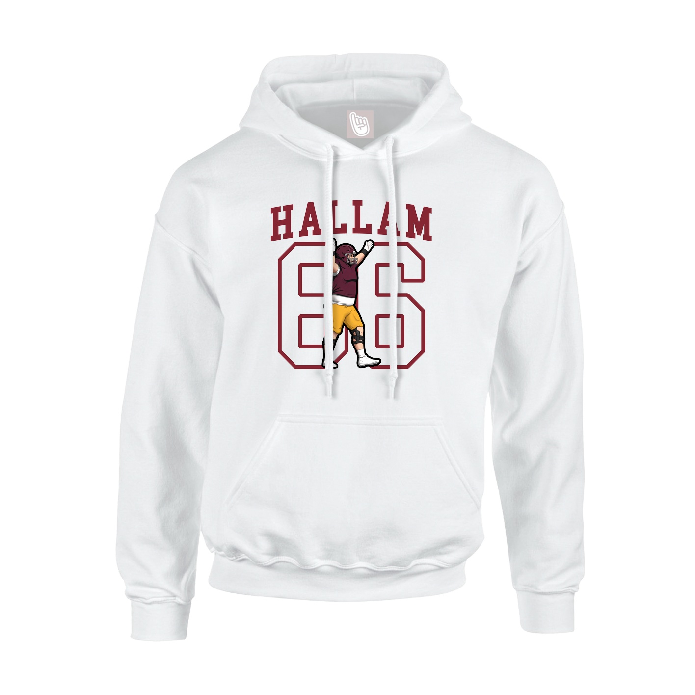 Hoodie — Shirsey in White