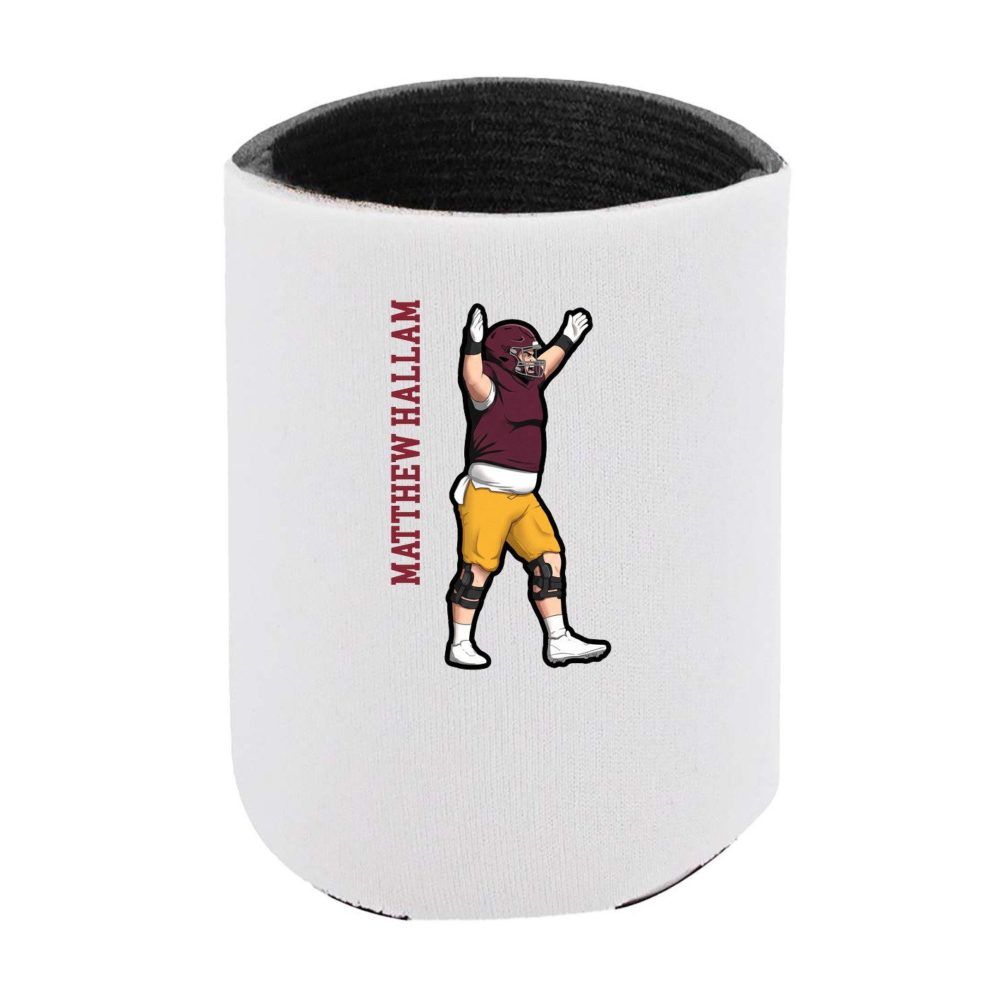 Can Holder — Name Vertical in White