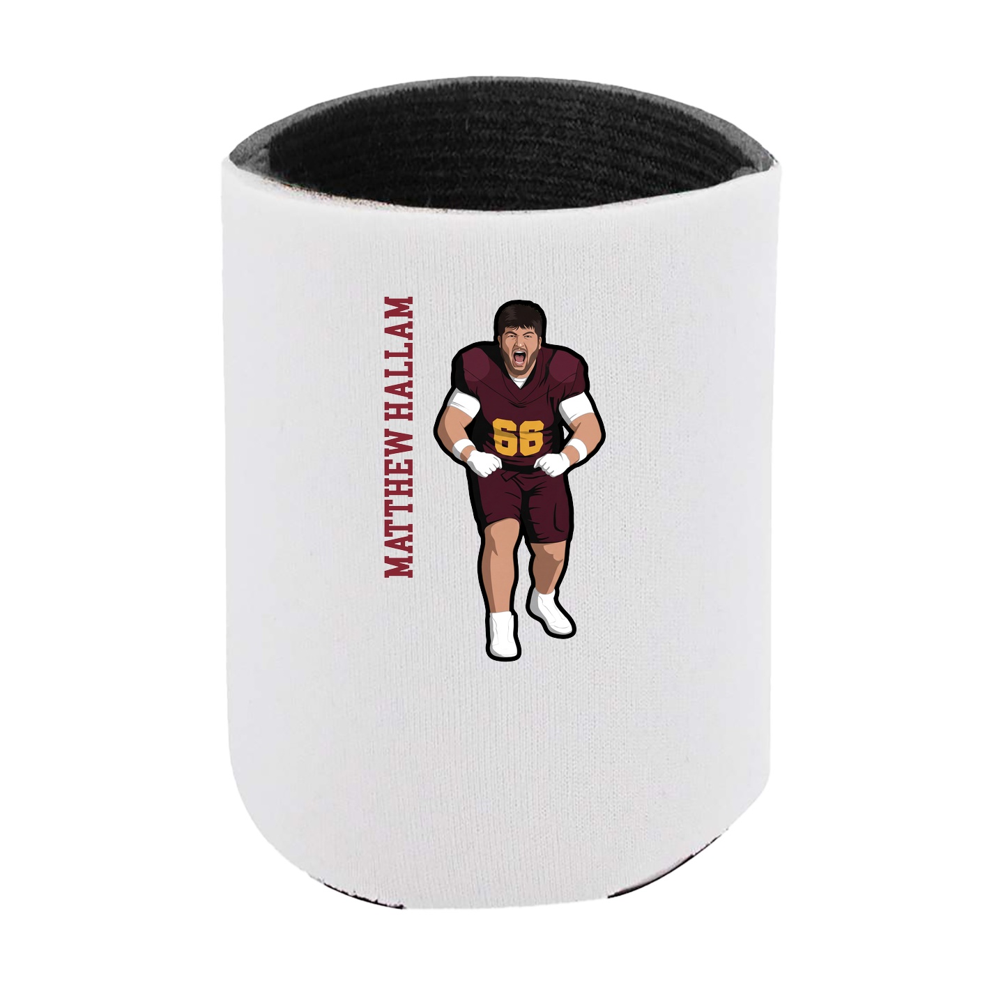 Can Holder — Name Vertical in White