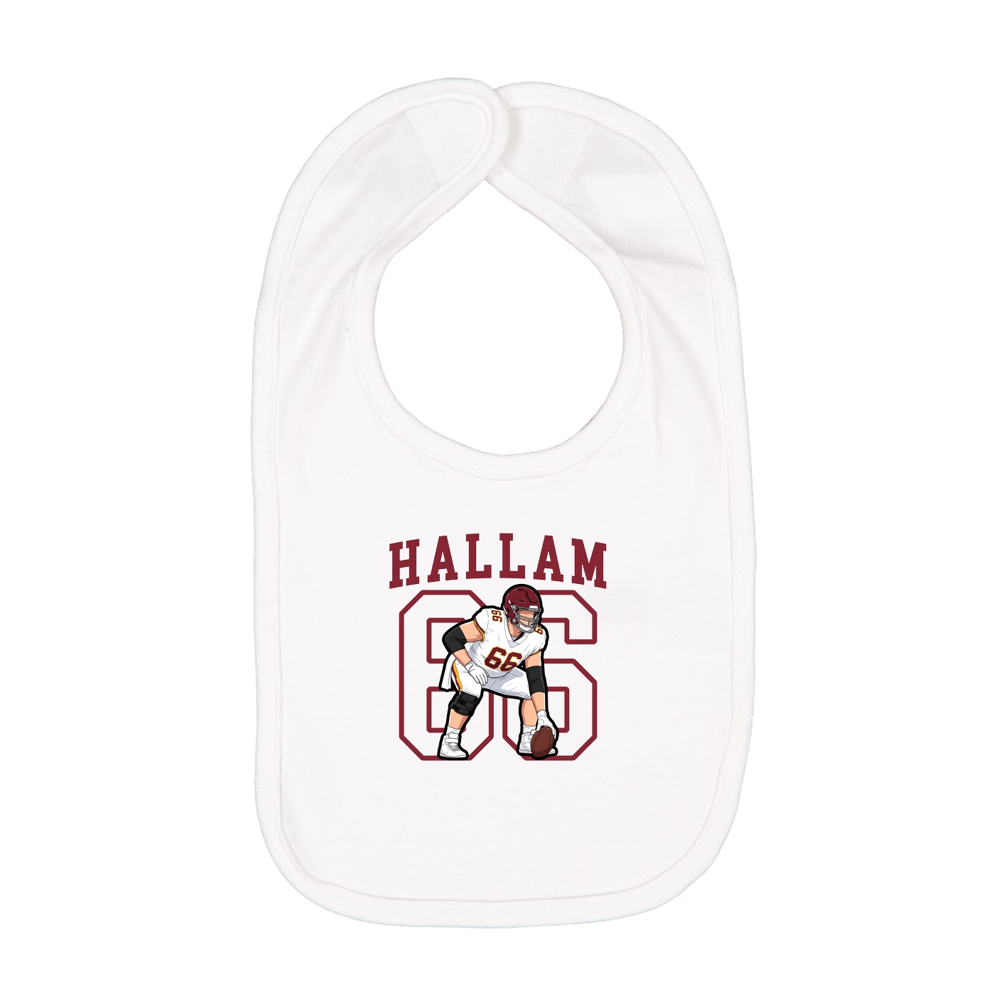 Infant Bib — Shirsey in White