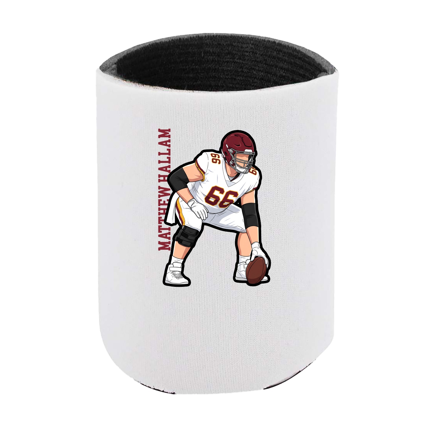 Can Holder — Name Vertical in White