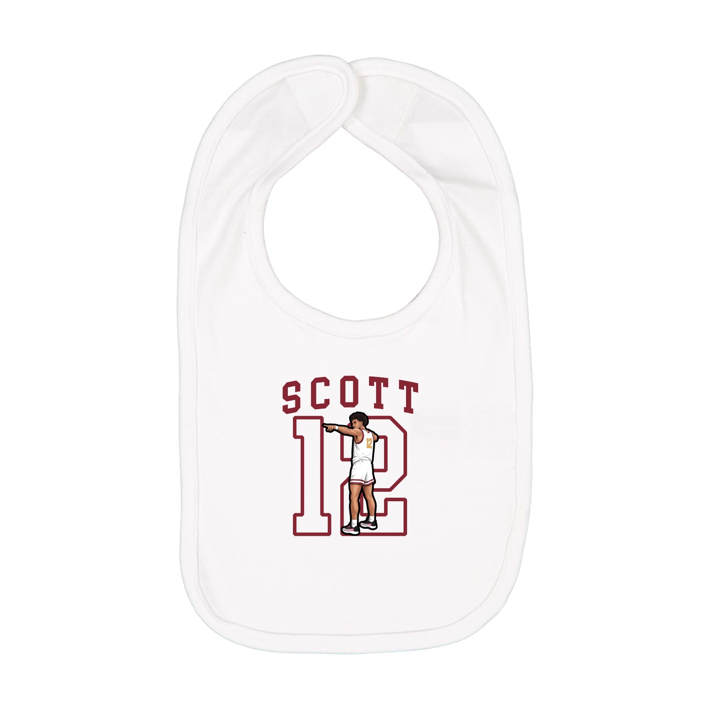 Infant Bib — Shirsey in White