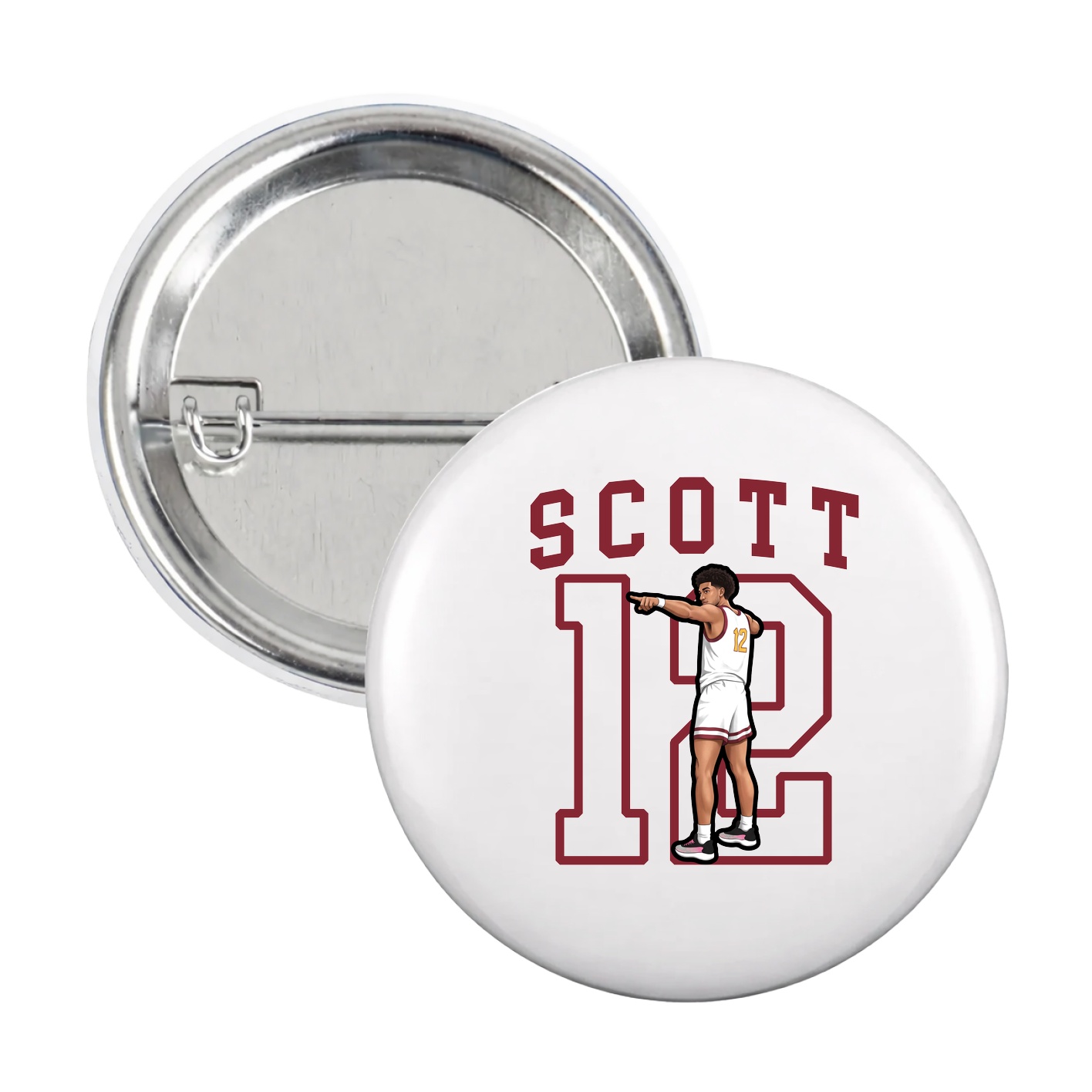 Game Day Button — Shirsey in White
