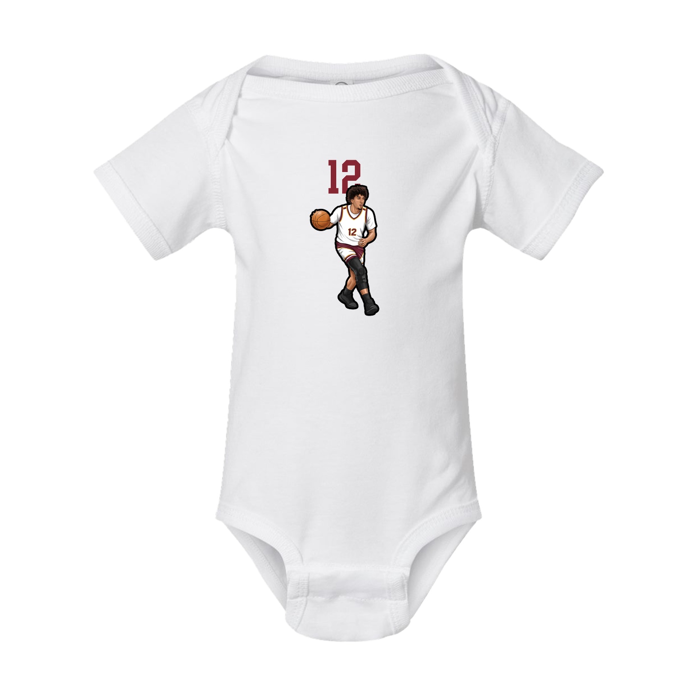 Baby Onesie — Number Top in White