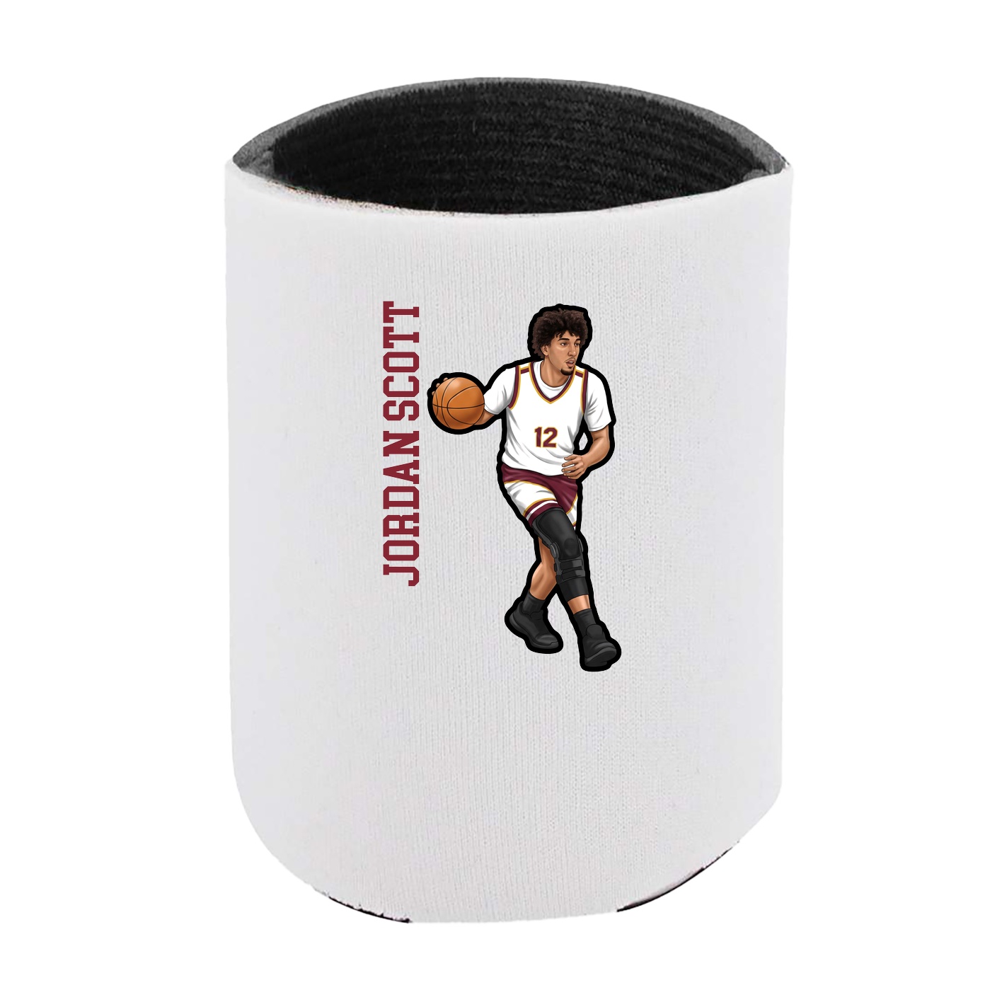 Can Holder — Name Vertical in White