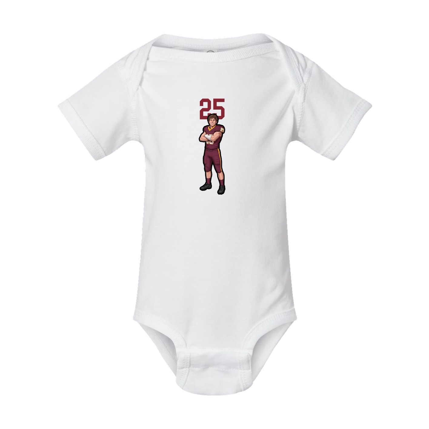 Baby Onesie — Number Top in White