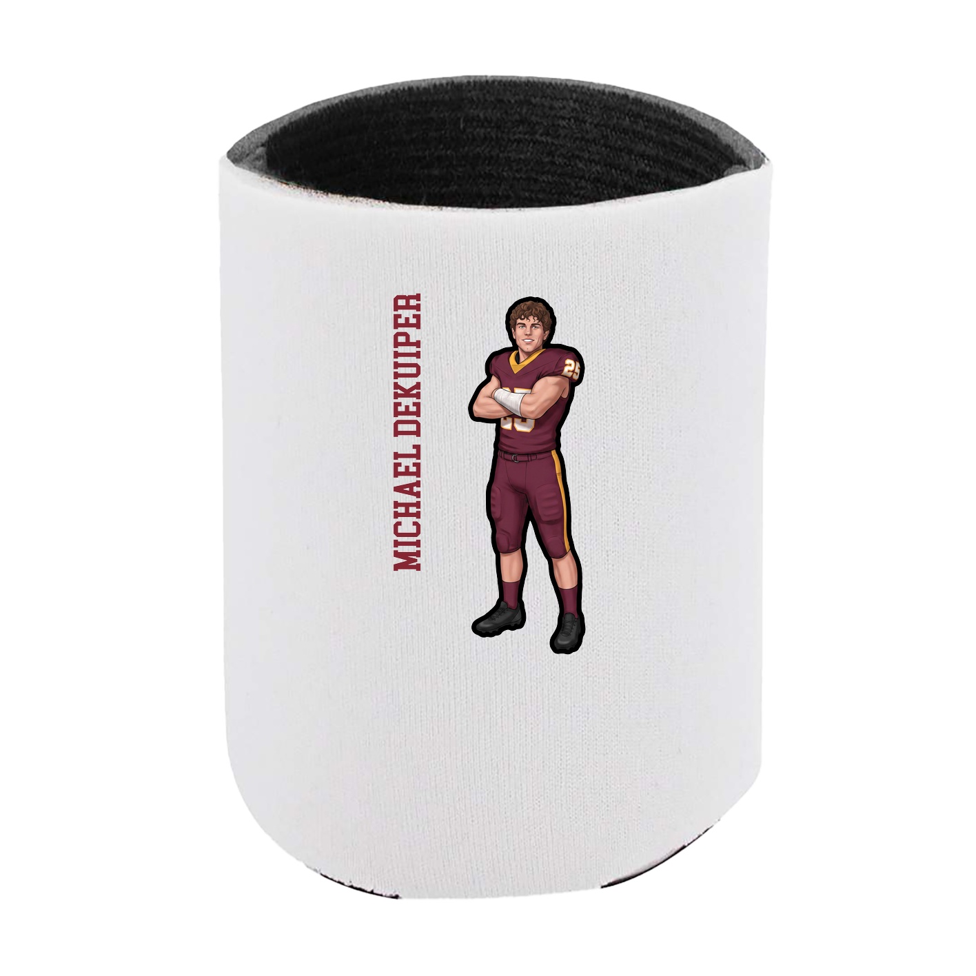 Can Holder — Name Vertical in White