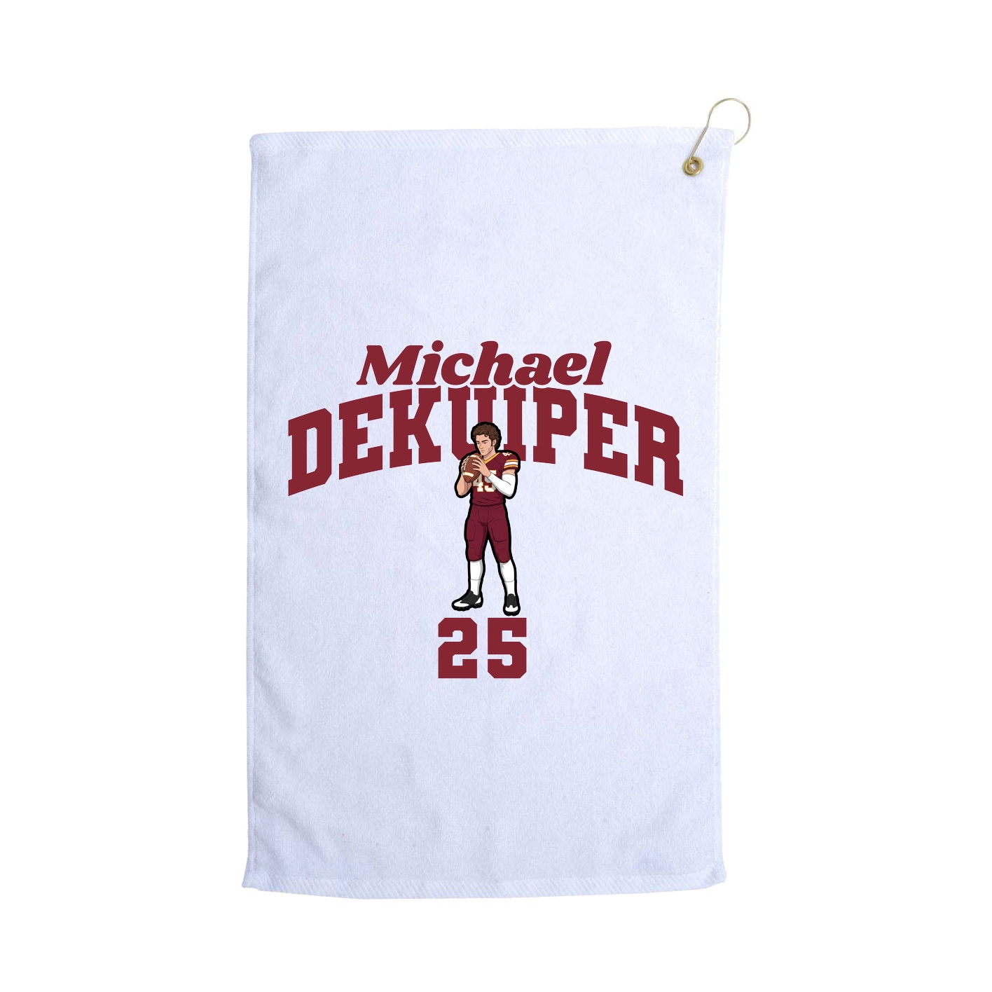 Golf Towel — Signature Arch in White