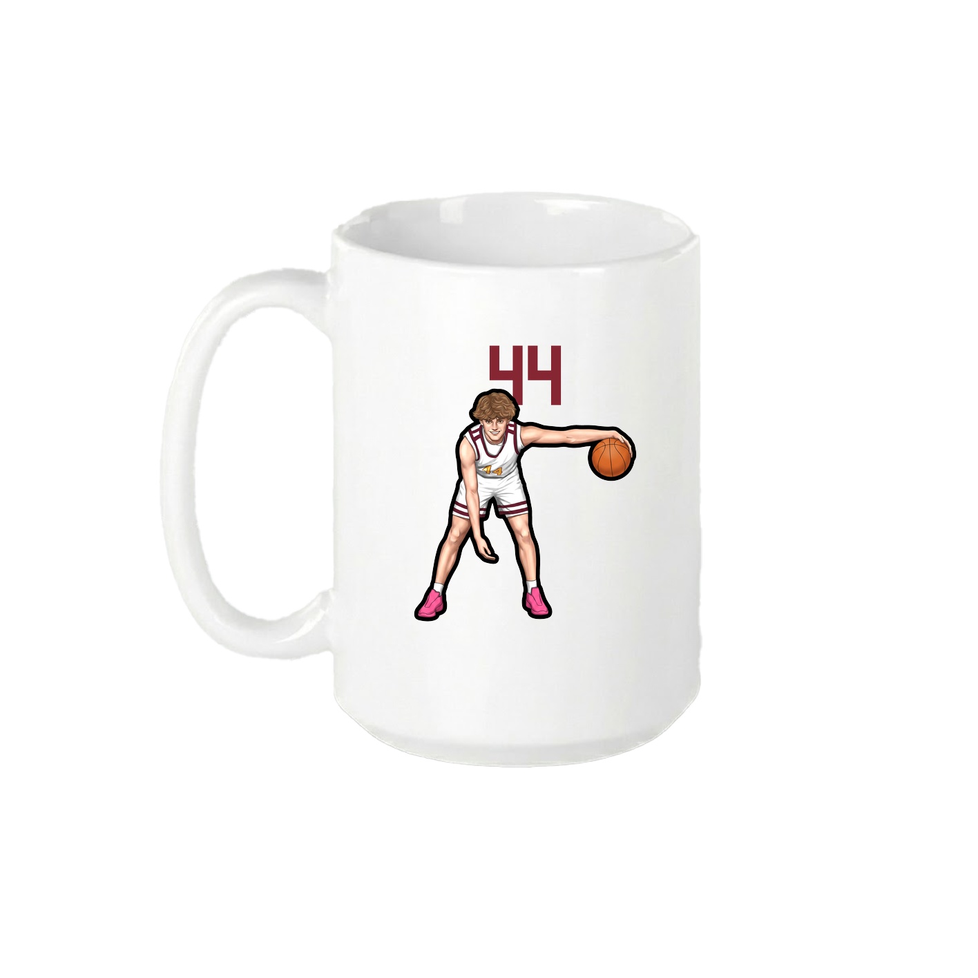 15oz Coffee Mug — Number Top in White
