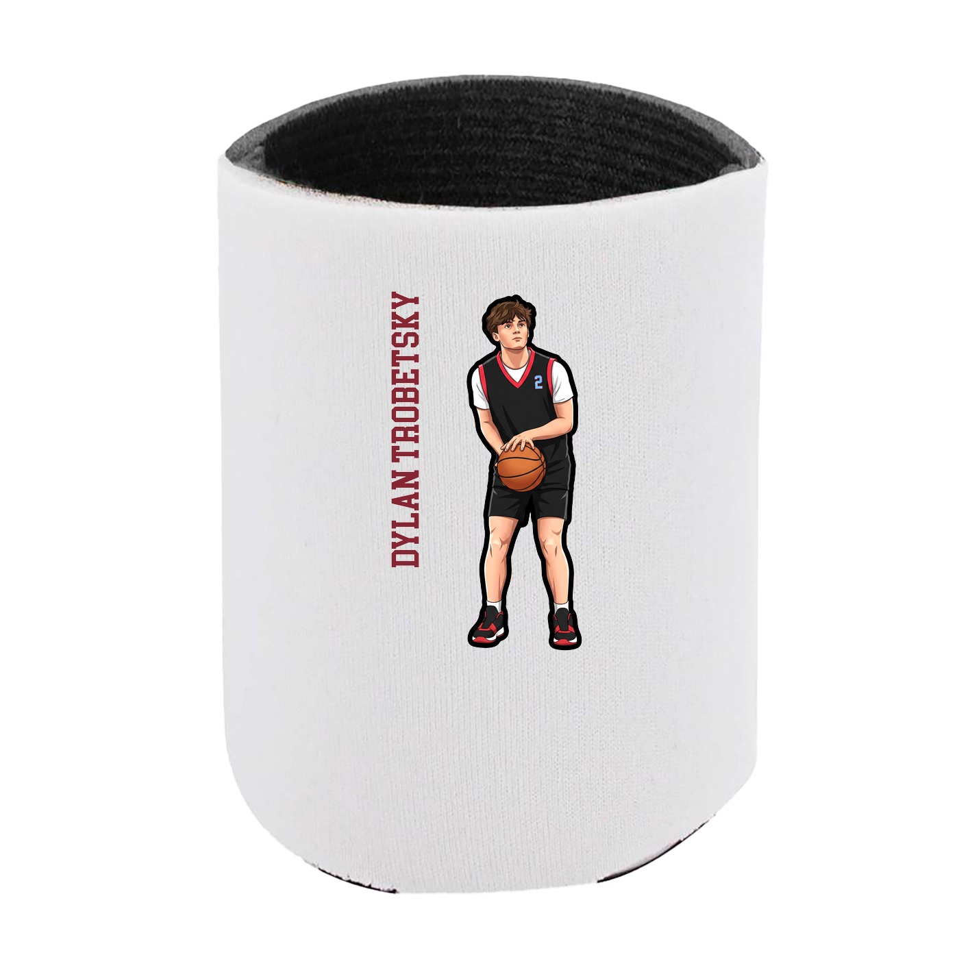 Can Holder — Name Vertical in White
