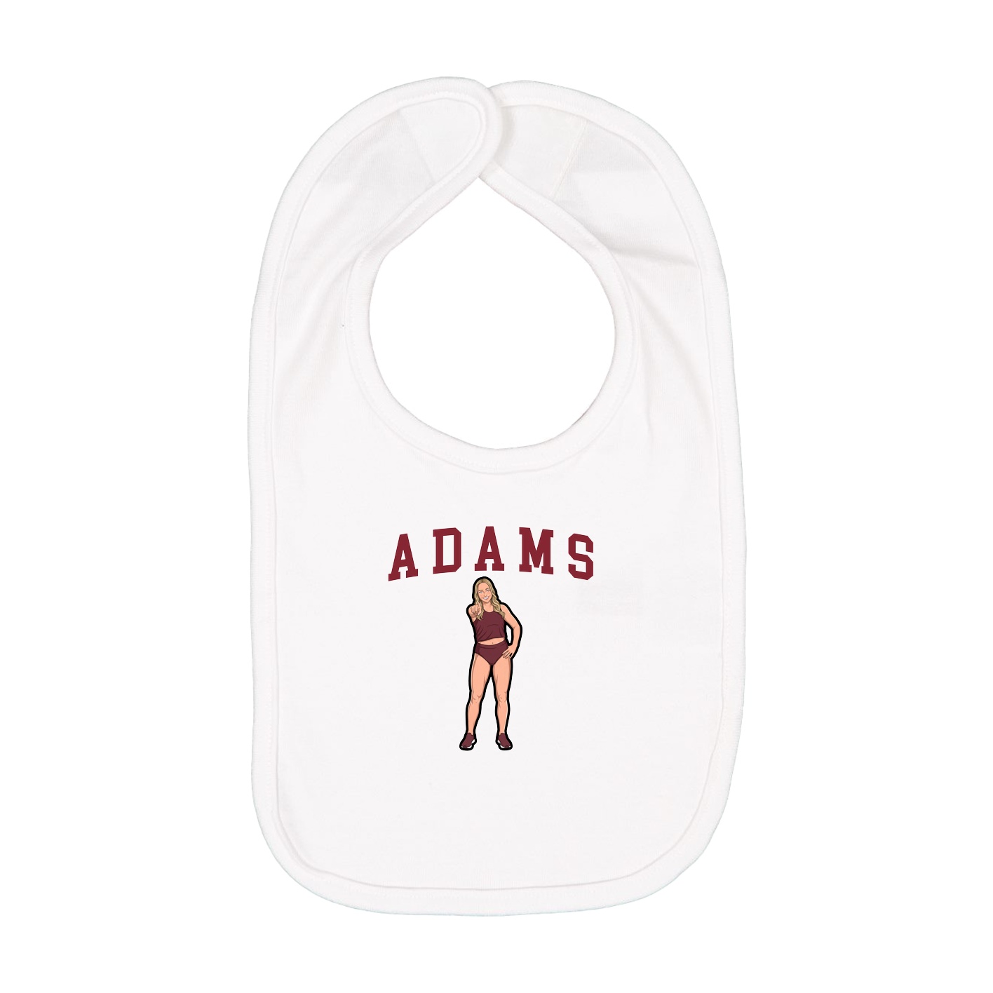 Infant Bib — Shirsey in White