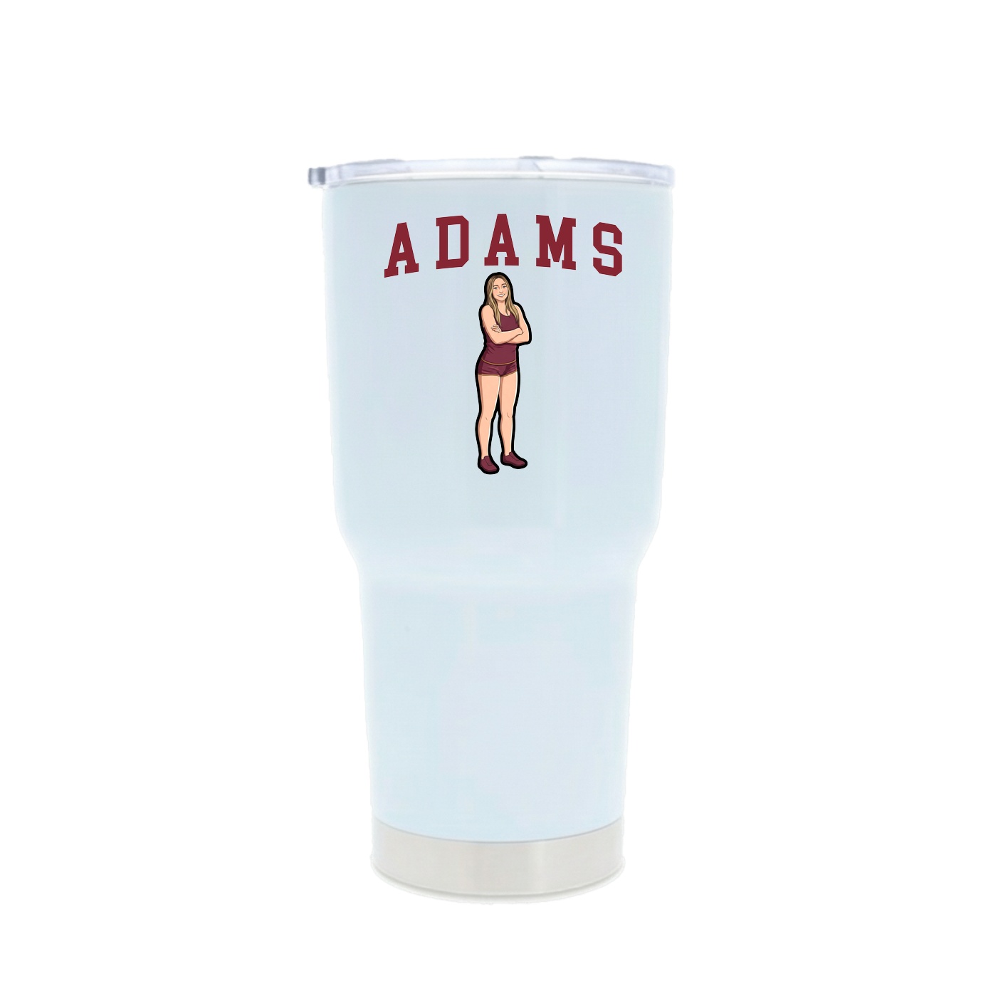 30oz Stainless Steel Tumbler — Shirsey in White