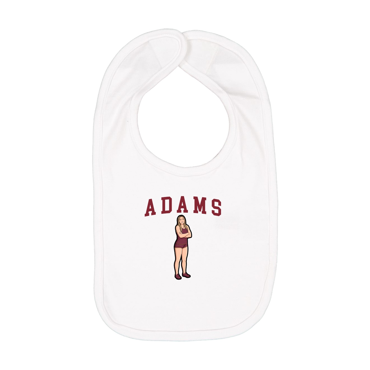 Infant Bib — Shirsey in White