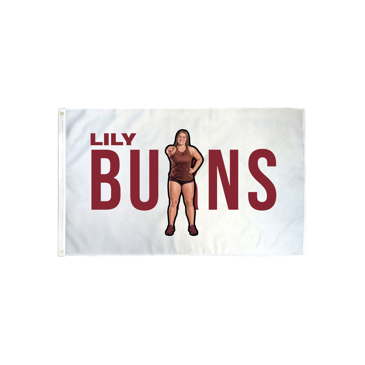 3x5 Flag — Player Name in Classic