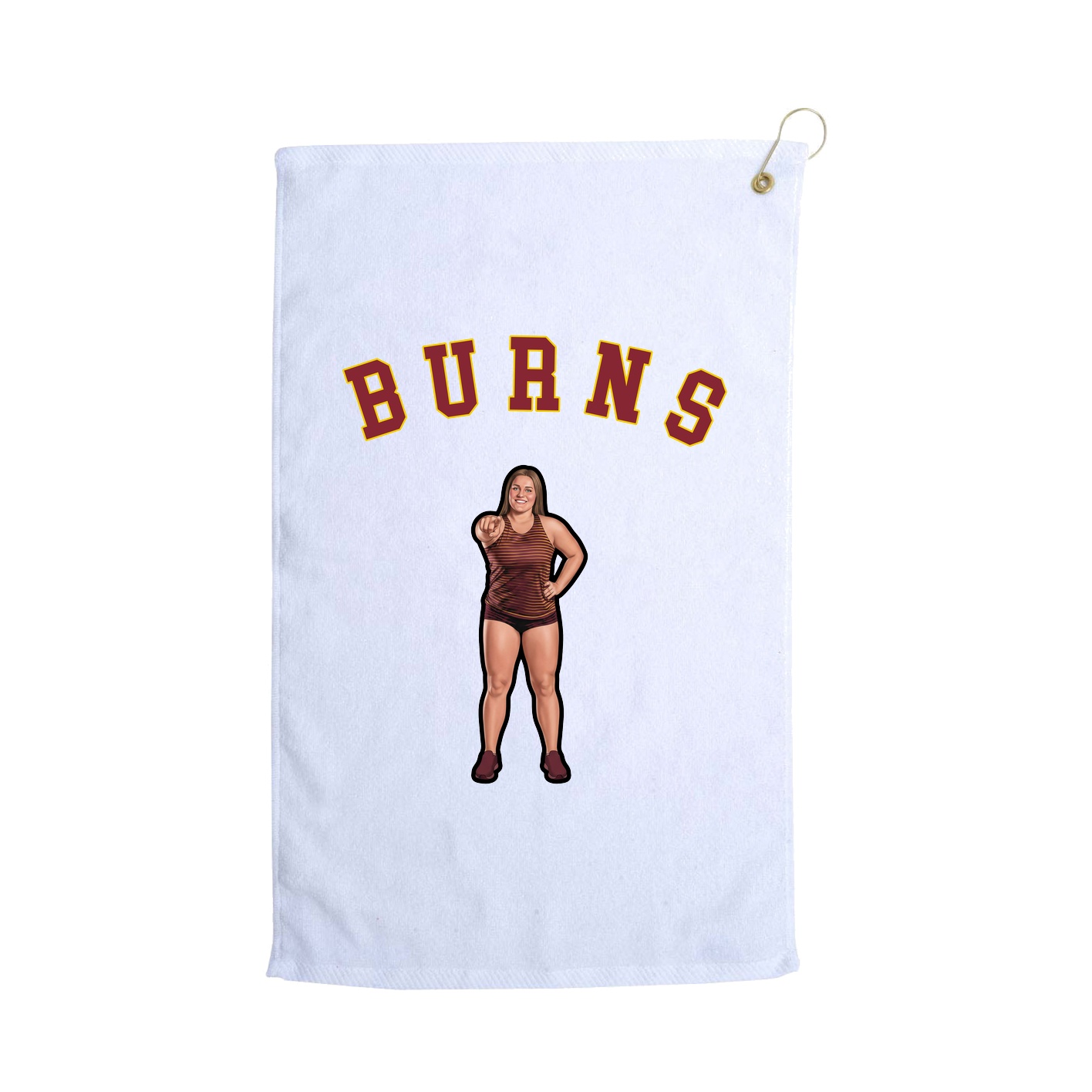 Golf Towel — Shirsey Arch in White