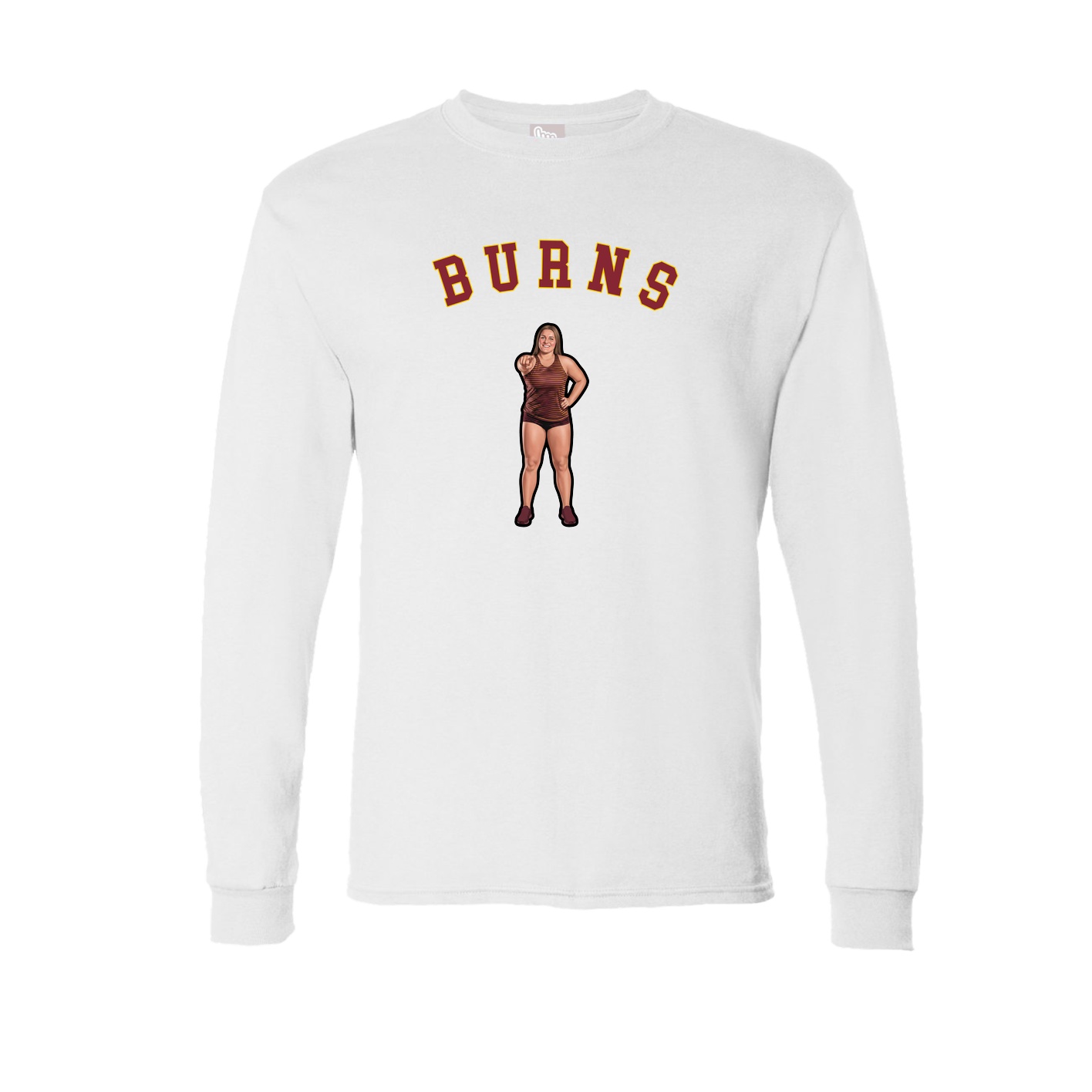 Long Sleeve Tee — Shirsey Arch in White