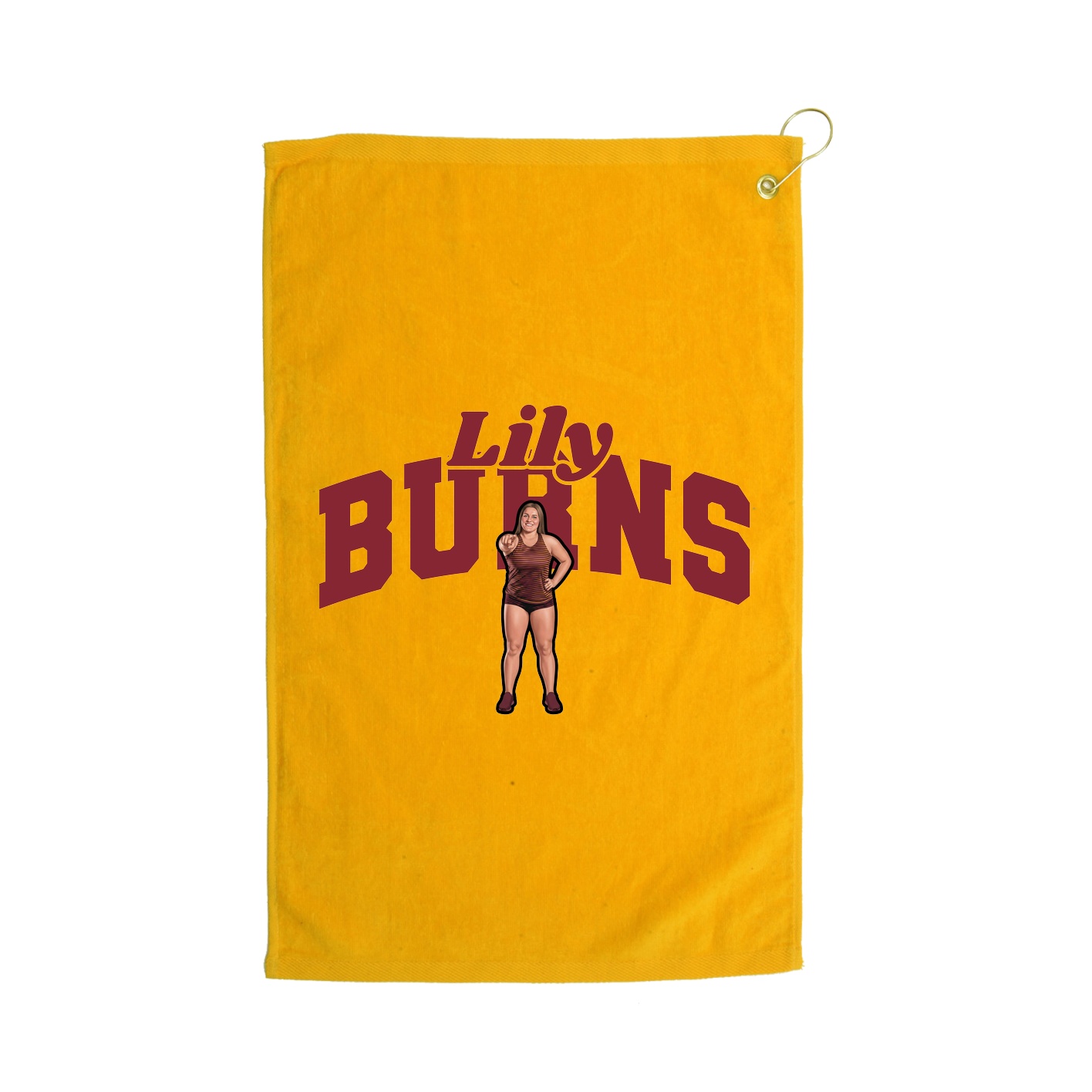 Golf Towel — Signature Arch in Gold