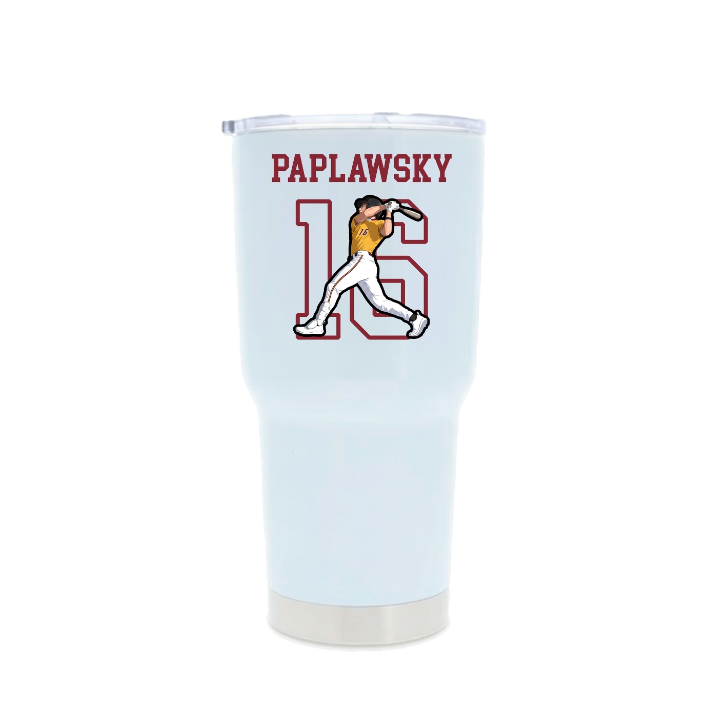 30oz Stainless Steel Tumbler — Shirsey in White