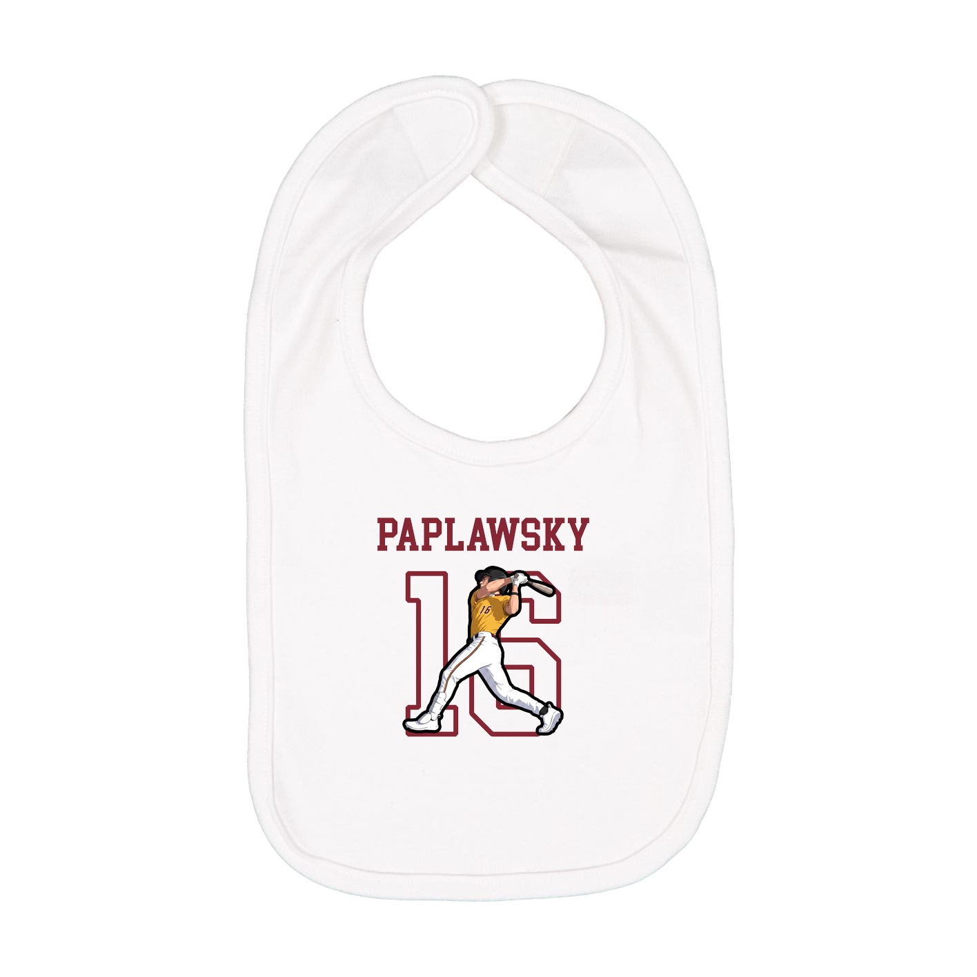 Infant Bib — Shirsey in White