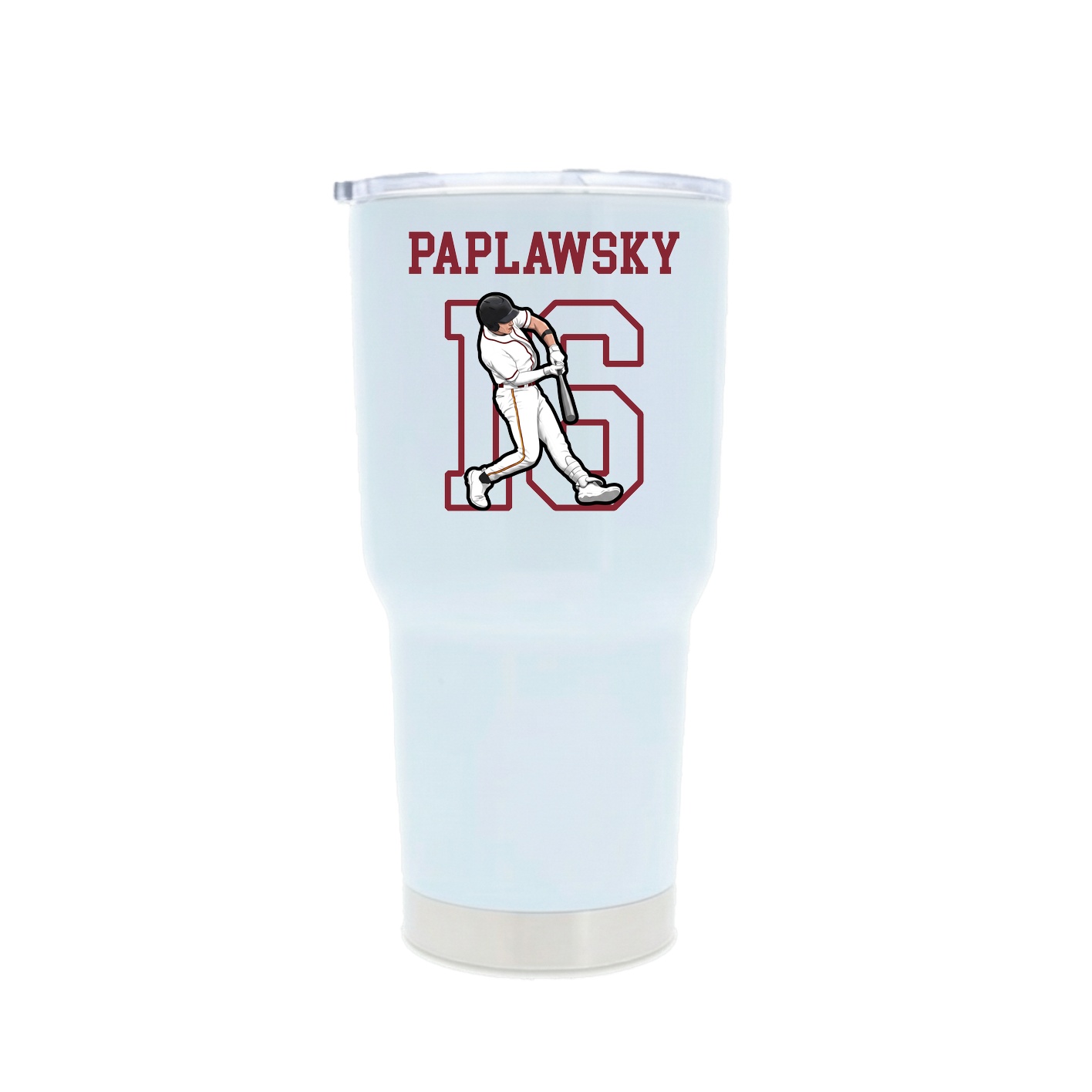 30oz Stainless Steel Tumbler — Shirsey in White
