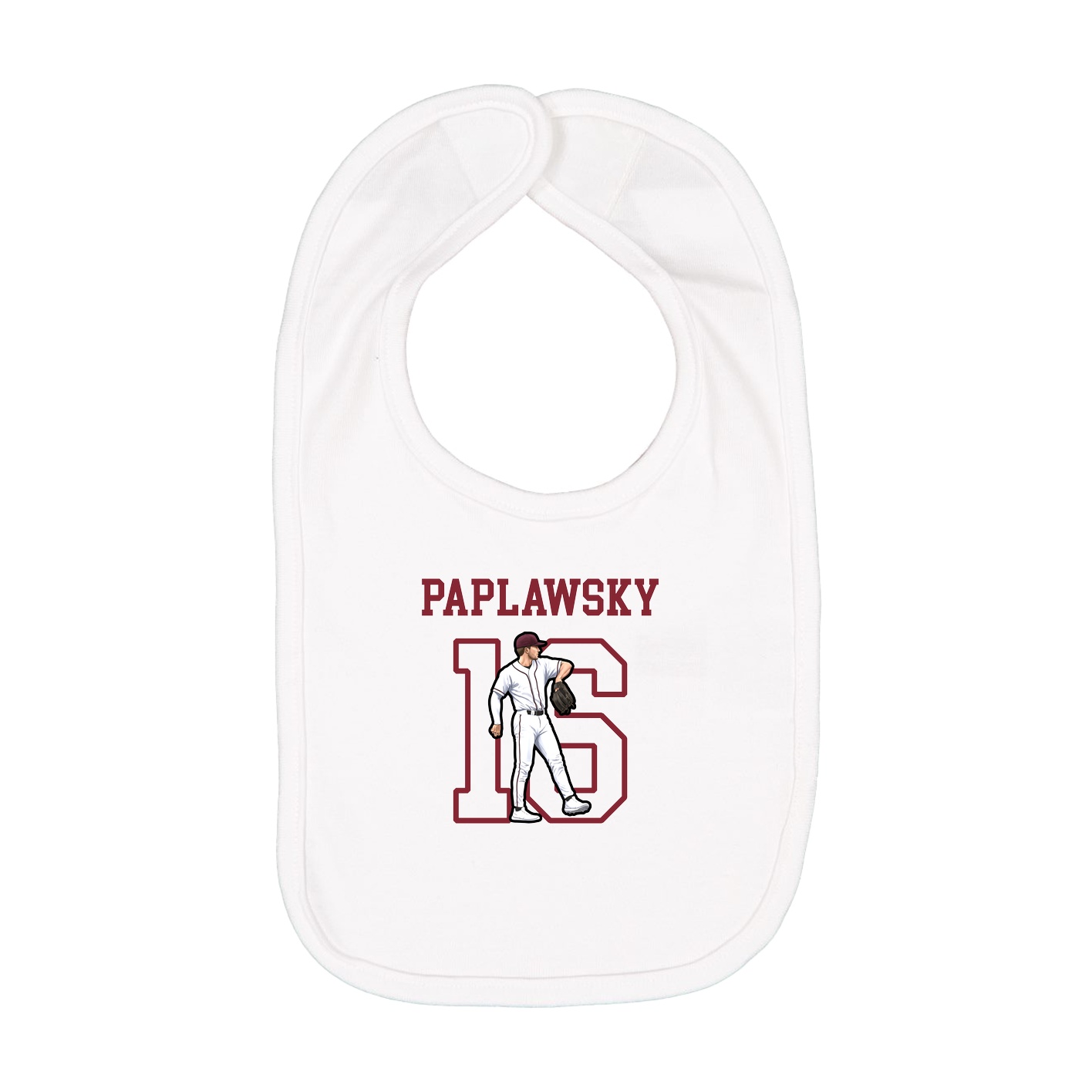 Infant Bib — Shirsey in White