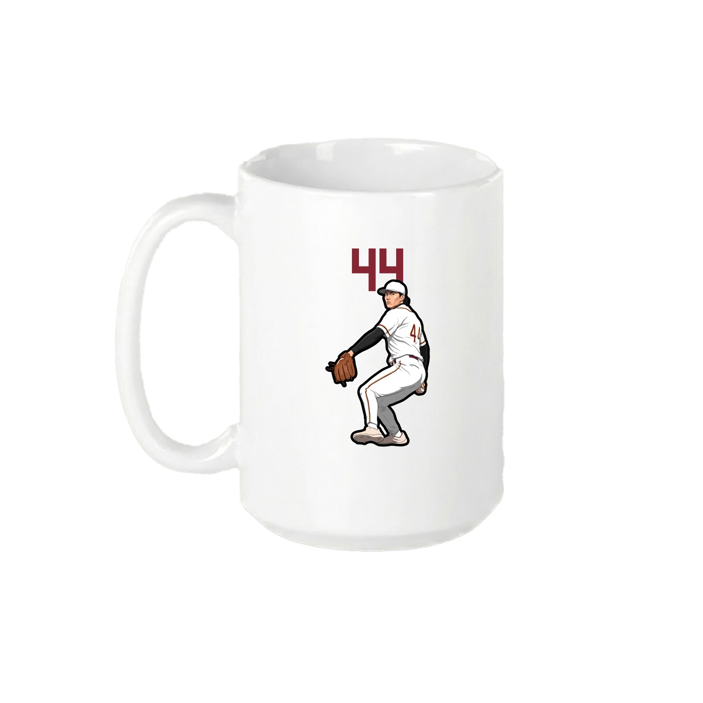 15oz Coffee Mug — Number Top in White