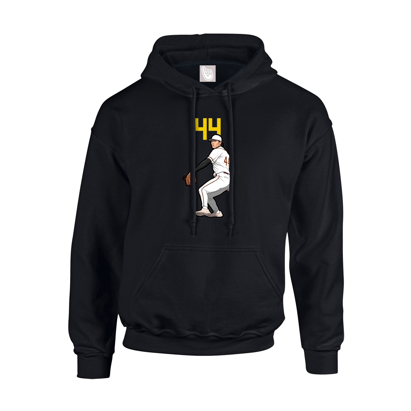 Hoodie — Number Top in Black