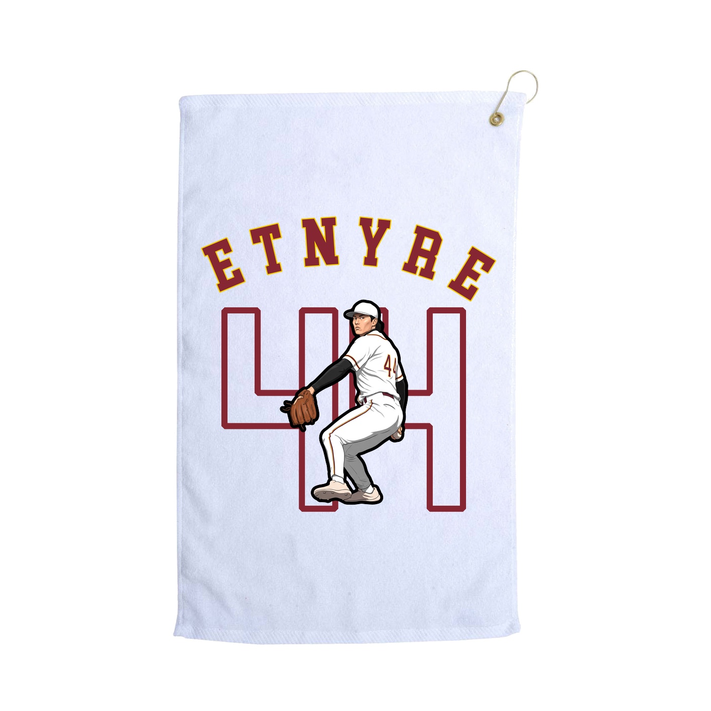Golf Towel — Shirsey Arch in White