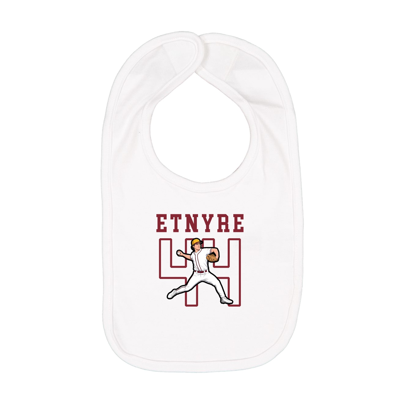 Infant Bib — Shirsey in White