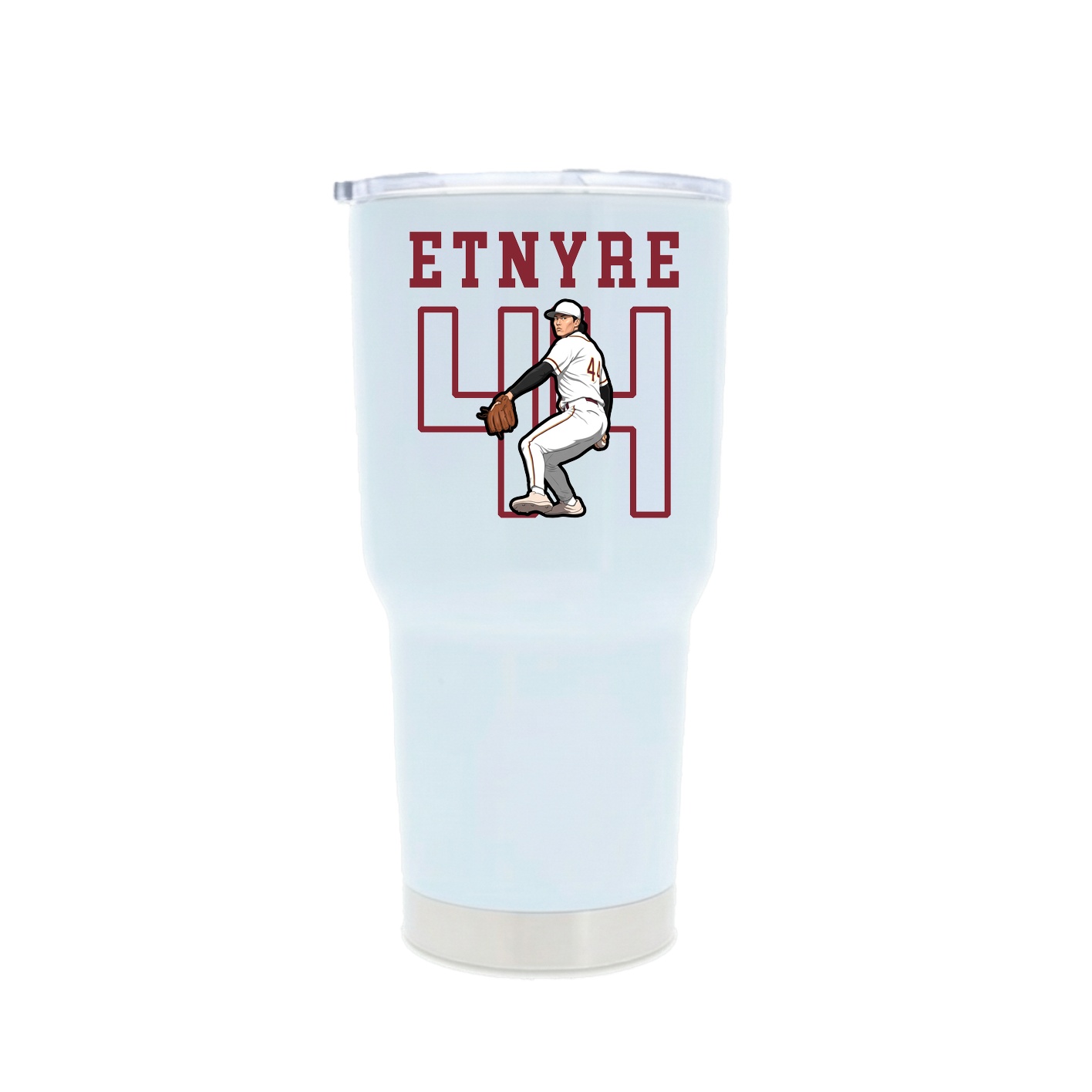 30oz Stainless Steel Tumbler — Shirsey in White