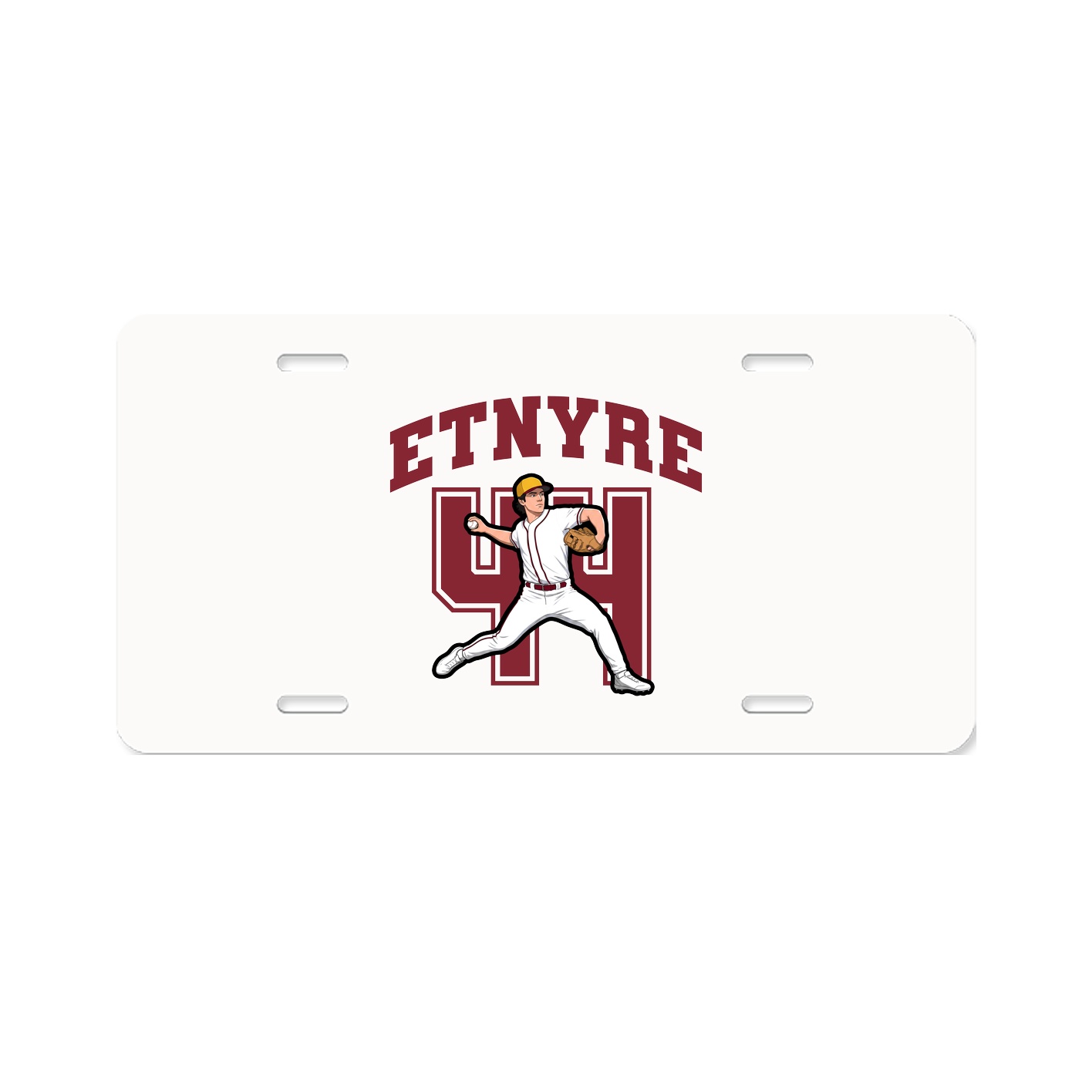 License Plate — Number in Classic