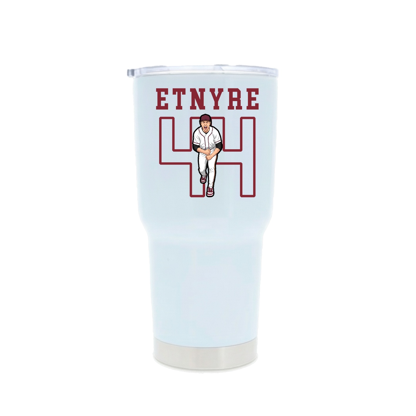 30oz Stainless Steel Tumbler — Shirsey in White
